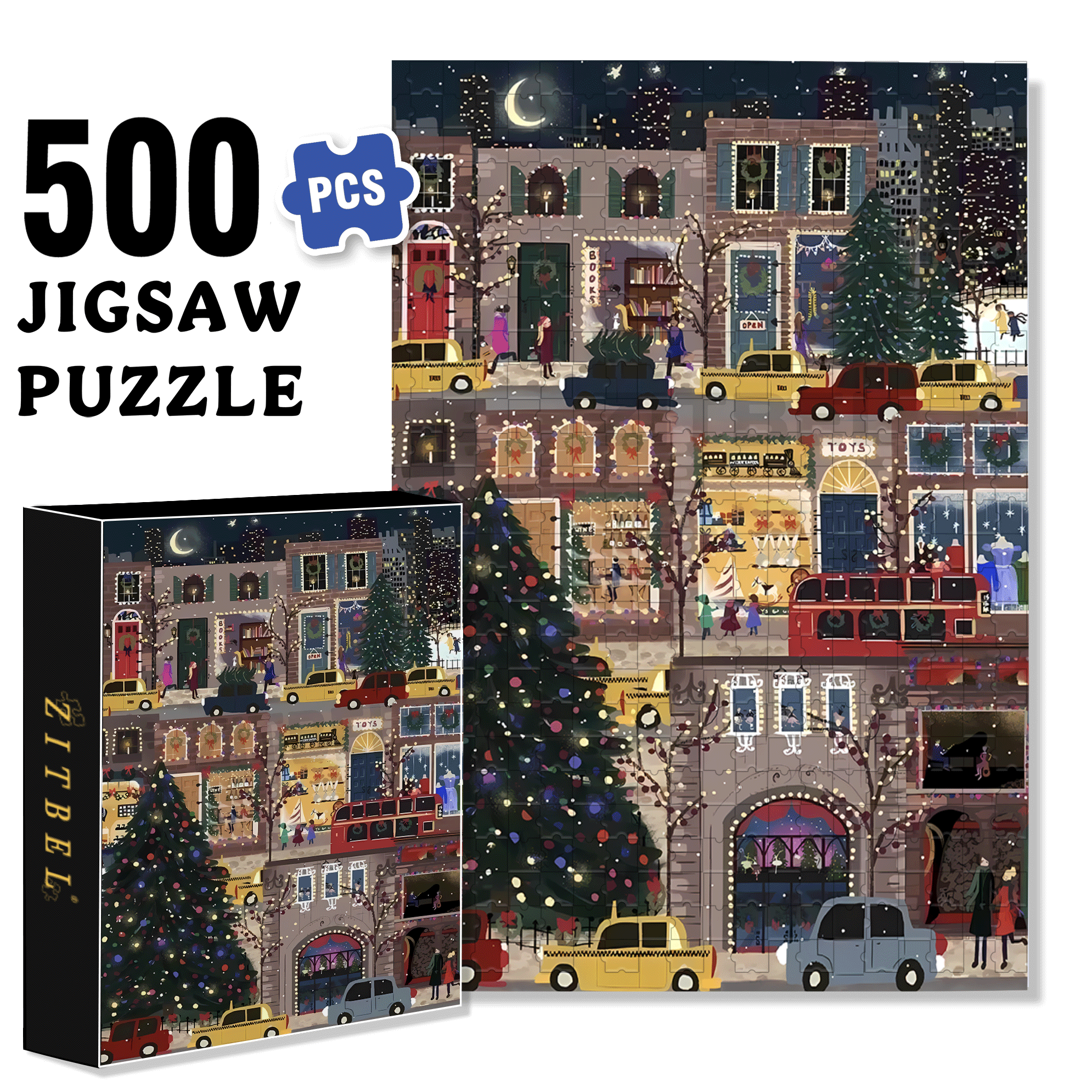 Live Your Life In A Gentle Manner 500pcs/1000pcs Jigsaw Puzzle, Scratch-Resistant, Interactive Family Game & Brain-Boosting DIY Decor, Perfect for Halloween, Christmas & New Year Gifts, Family Puzzle Game