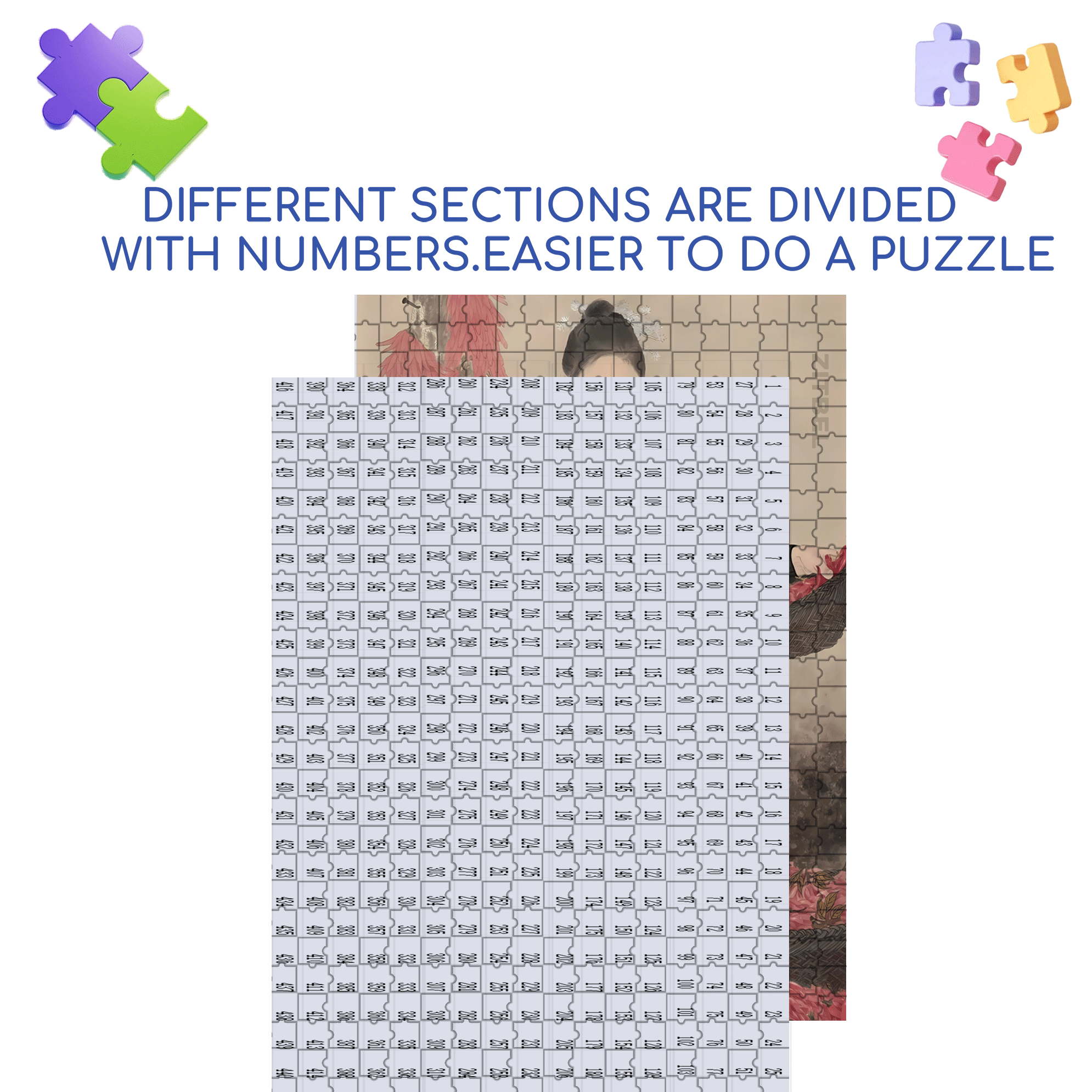Miaojiang Life 500pcs/1000pcs Jigsaw Puzzle, Scratch-Resistant, Interactive Family Game & Brain-Boosting DIY Decor, Perfect for Halloween, Christmas & New Year Gifts, Family Puzzle Game