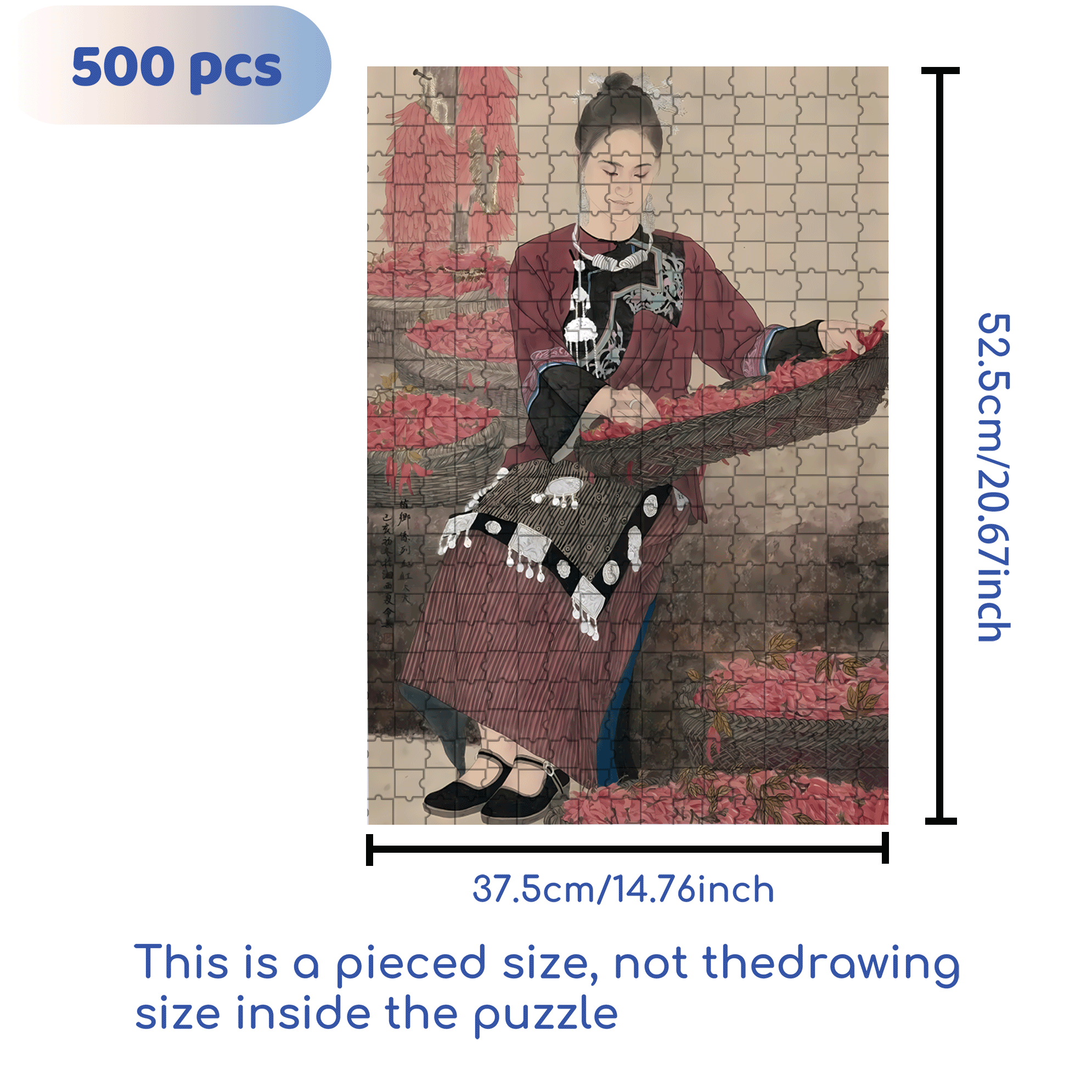 Miaojiang Life 500pcs/1000pcs Jigsaw Puzzle, Scratch-Resistant, Interactive Family Game & Brain-Boosting DIY Decor, Perfect for Halloween, Christmas & New Year Gifts, Family Puzzle Game