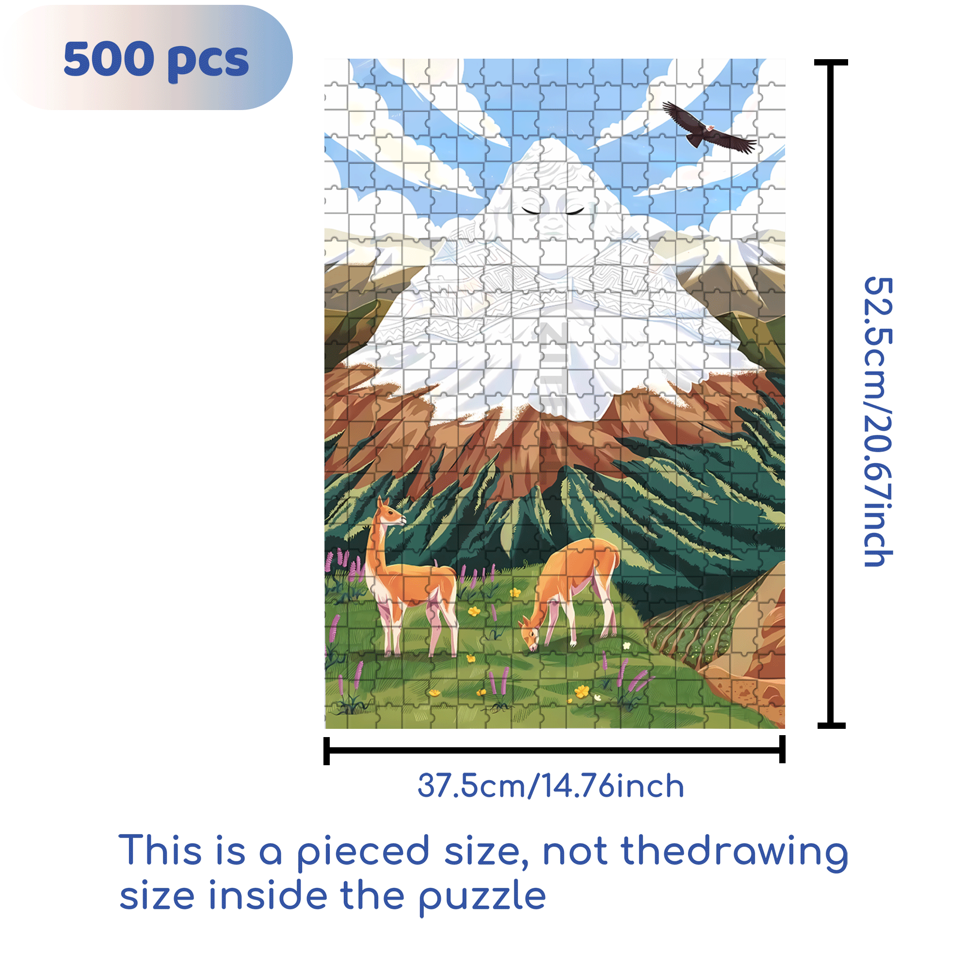 Mother Earth 500pcs/1000pcs Jigsaw Puzzle, Scratch-Resistant, Interactive Family Game & Brain-Boosting DIY Decor, Perfect for Halloween, Christmas & New Year Gifts, Family Puzzle Game