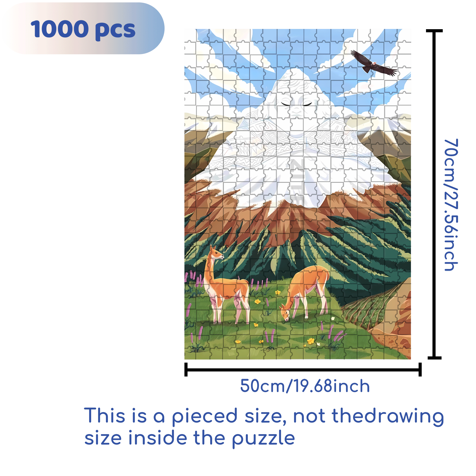 Mother Earth 500pcs/1000pcs Jigsaw Puzzle, Scratch-Resistant, Interactive Family Game & Brain-Boosting DIY Decor, Perfect for Halloween, Christmas & New Year Gifts, Family Puzzle Game