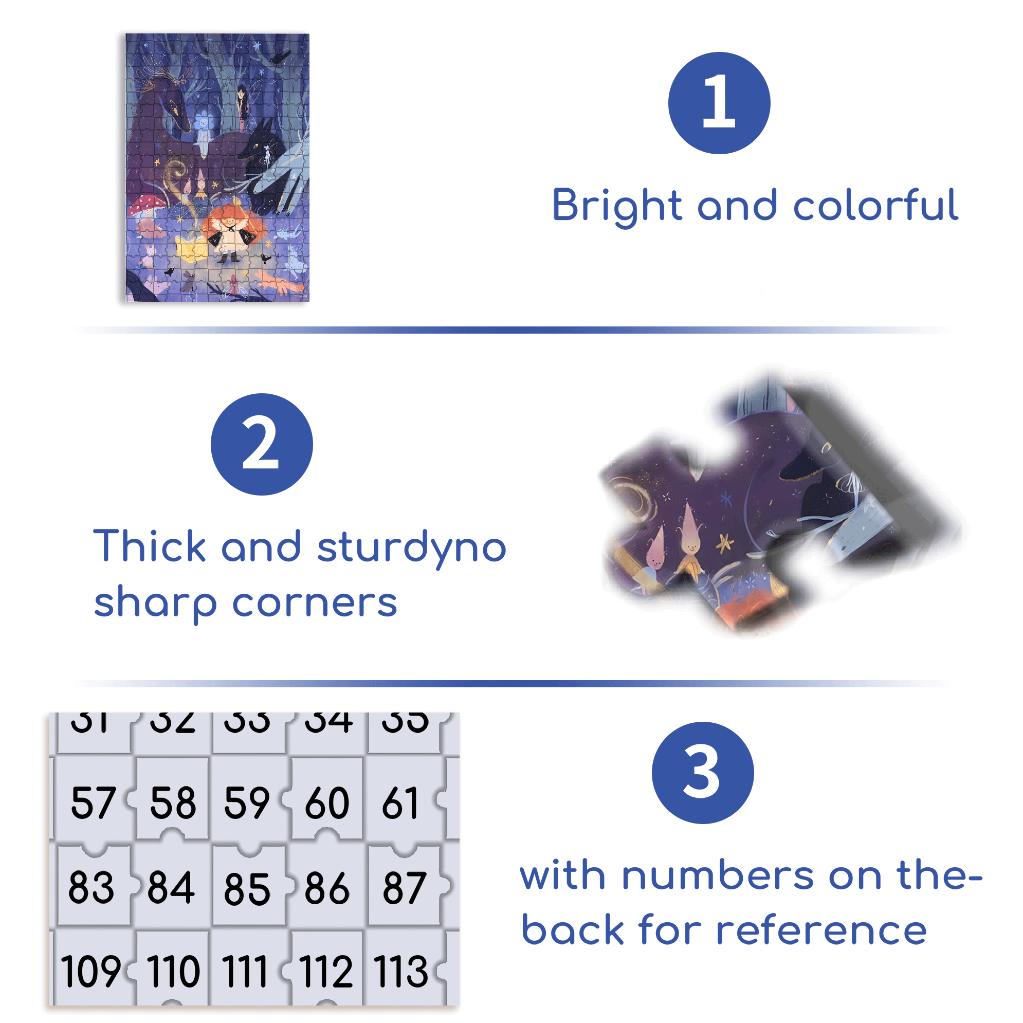 My Brilliant Ideas 500pcs/1000pcs Jigsaw Puzzle, Scratch-Resistant, Interactive Family Game & Brain-Boosting DIY Decor, Perfect for Halloween, Christmas & New Year Gifts, Family Puzzle Game