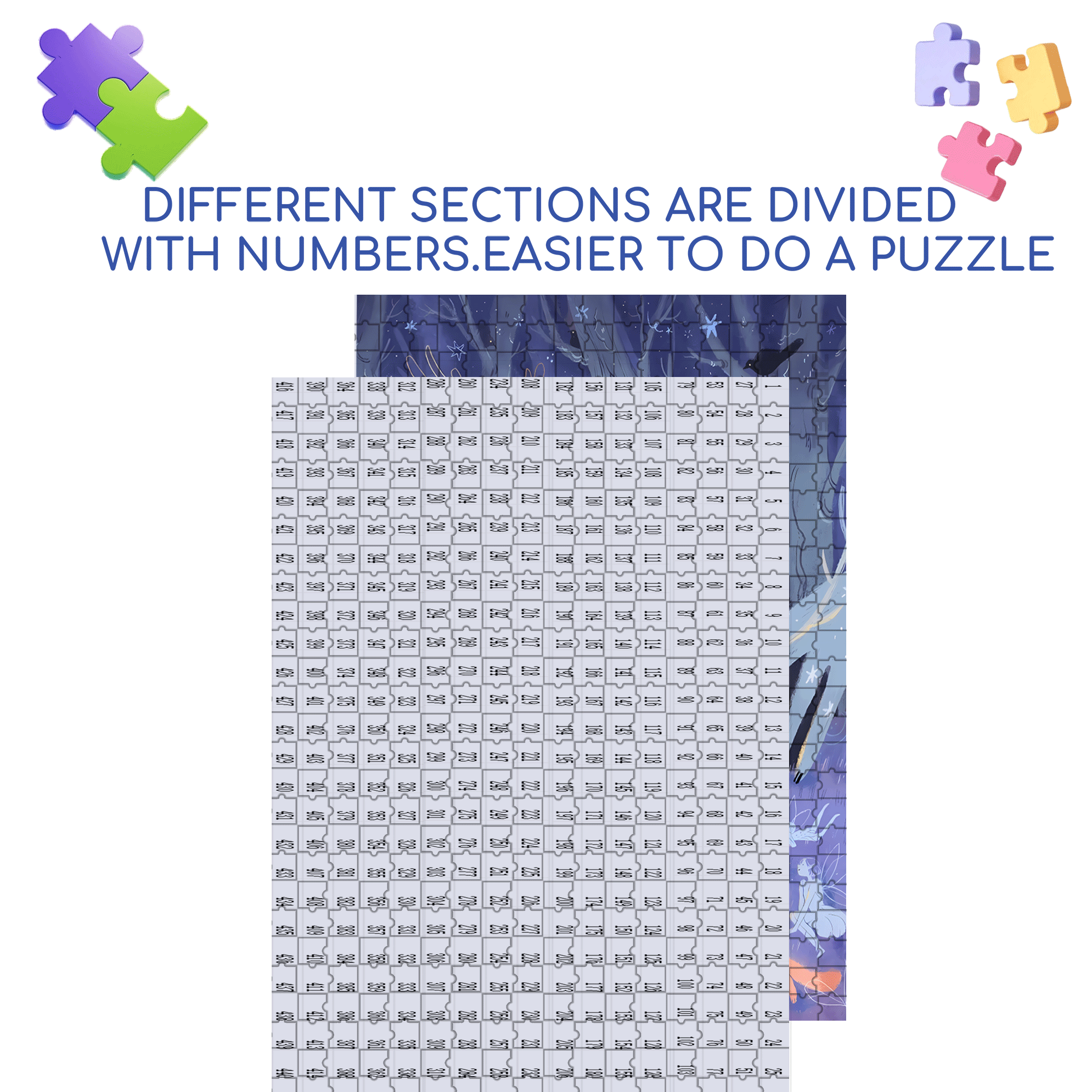 My Brilliant Ideas 500pcs/1000pcs Jigsaw Puzzle, Scratch-Resistant, Interactive Family Game & Brain-Boosting DIY Decor, Perfect for Halloween, Christmas & New Year Gifts, Family Puzzle Game