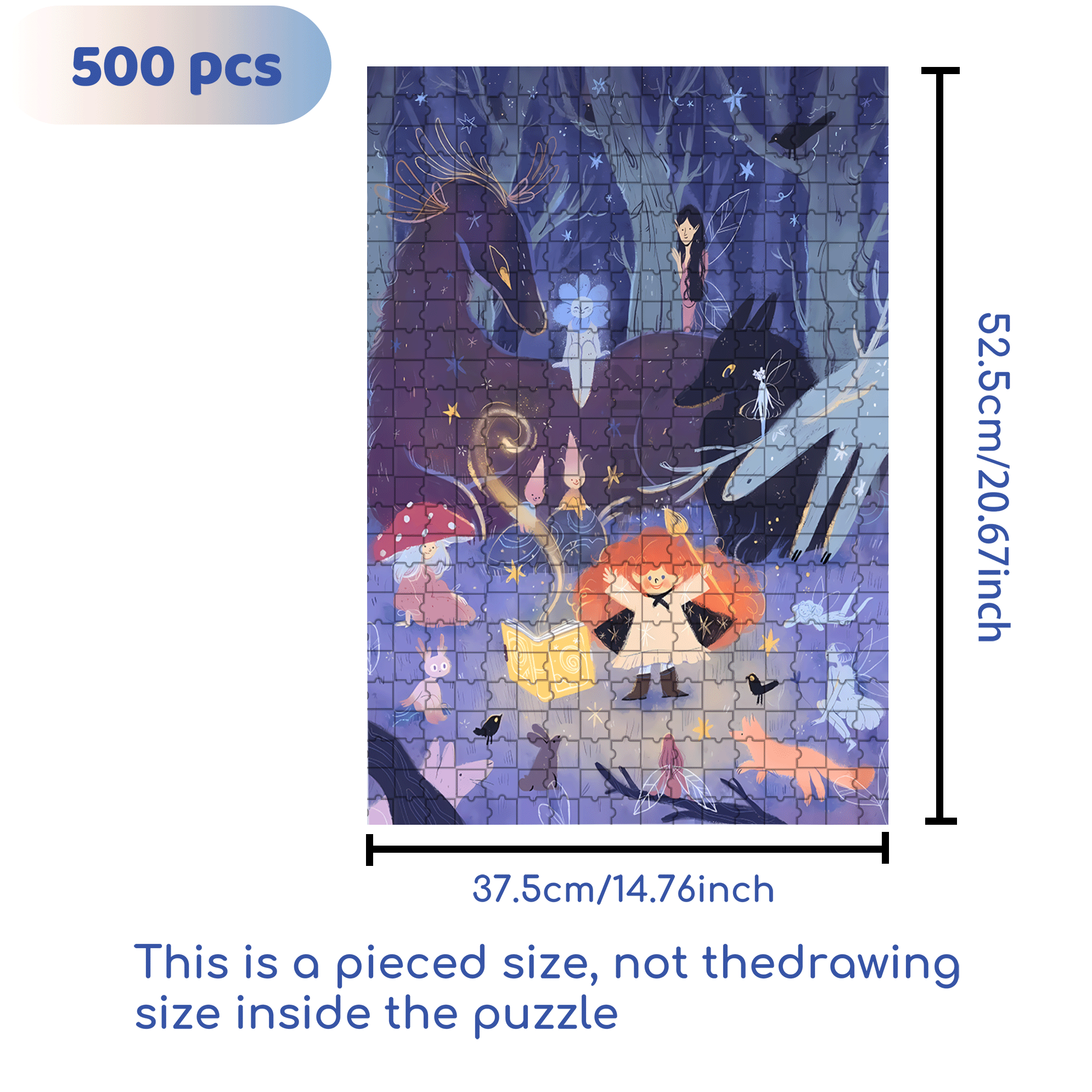 My Brilliant Ideas 500pcs/1000pcs Jigsaw Puzzle, Scratch-Resistant, Interactive Family Game & Brain-Boosting DIY Decor, Perfect for Halloween, Christmas & New Year Gifts, Family Puzzle Game