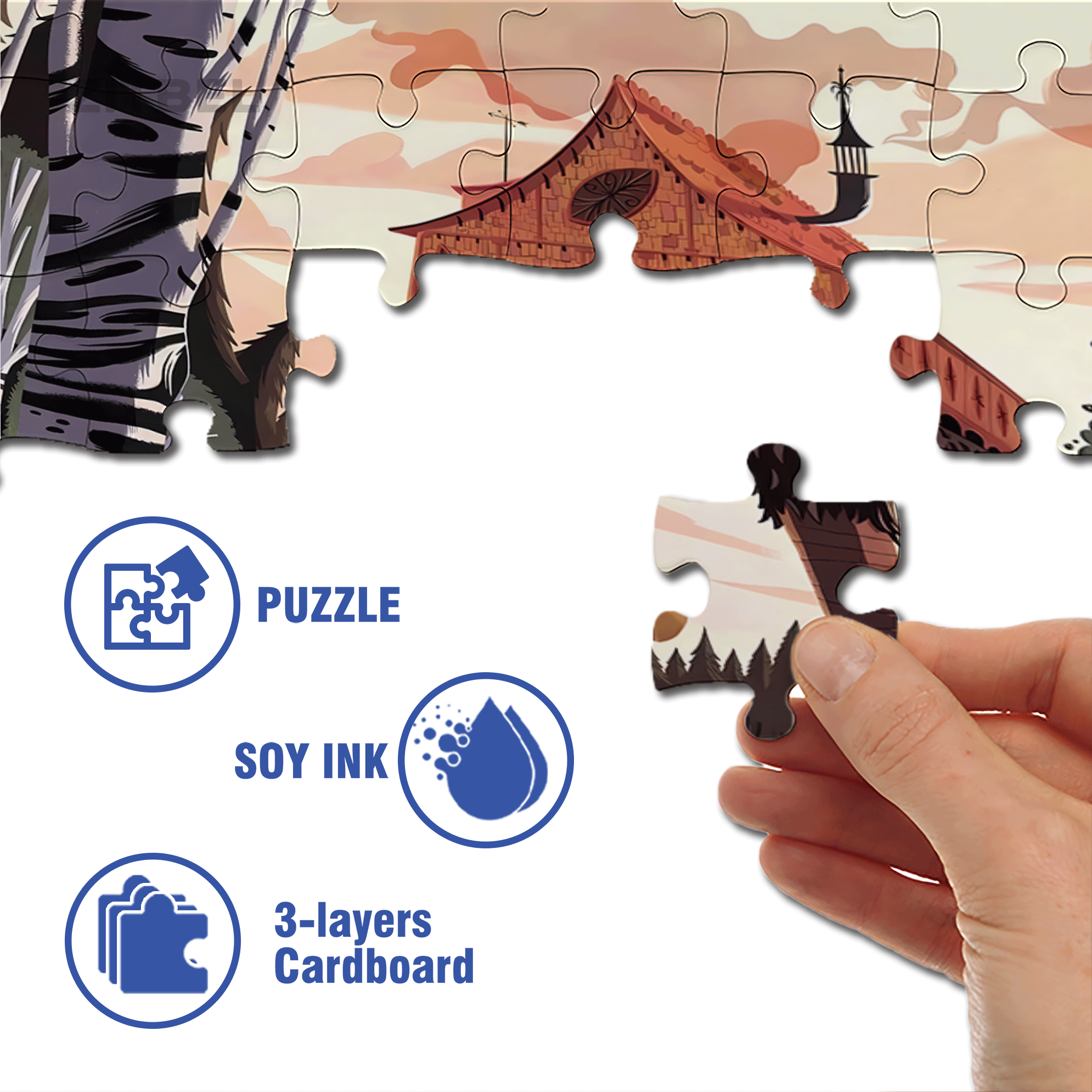 Norse Mythology 45 500pcs/1000pcs Jigsaw Puzzle, Scratch-Resistant, Interactive Family Game & Brain-Boosting DIY Decor, Perfect for Halloween, Christmas & New Year Gifts, Family Puzzle Game