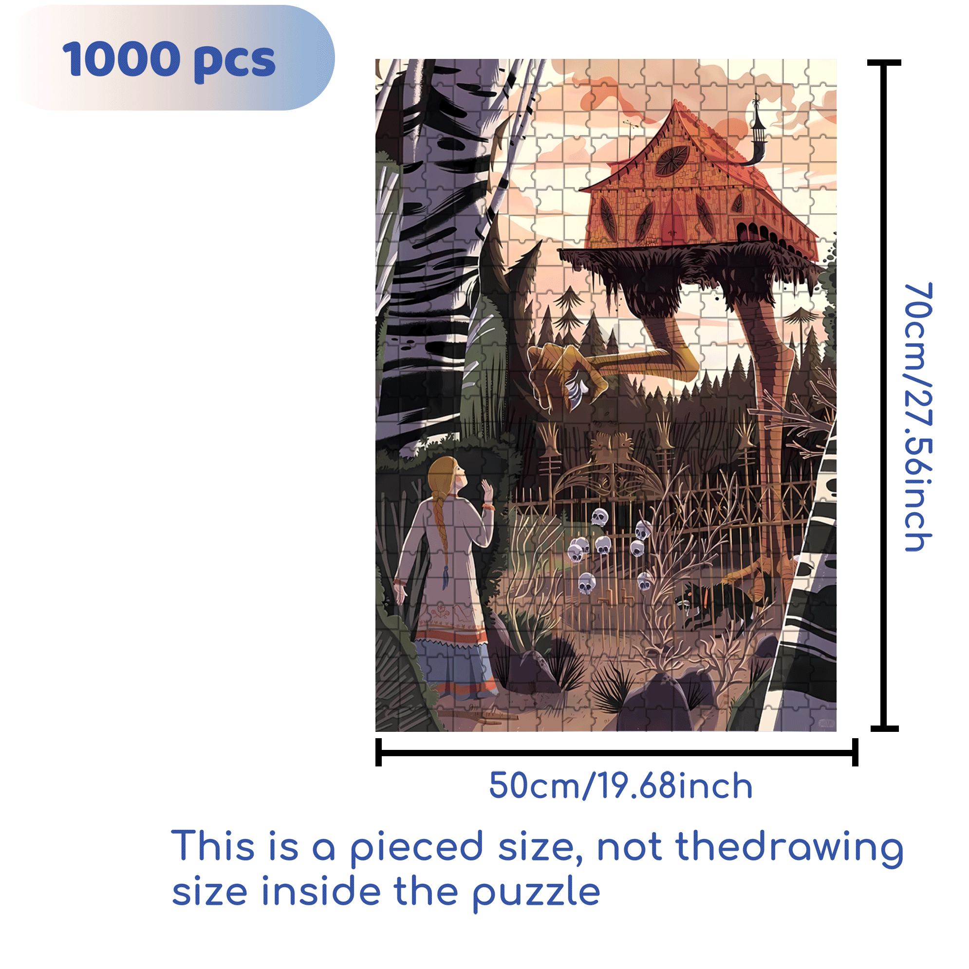 Norse Mythology 45 500pcs/1000pcs Jigsaw Puzzle, Scratch-Resistant, Interactive Family Game & Brain-Boosting DIY Decor, Perfect for Halloween, Christmas & New Year Gifts, Family Puzzle Game
