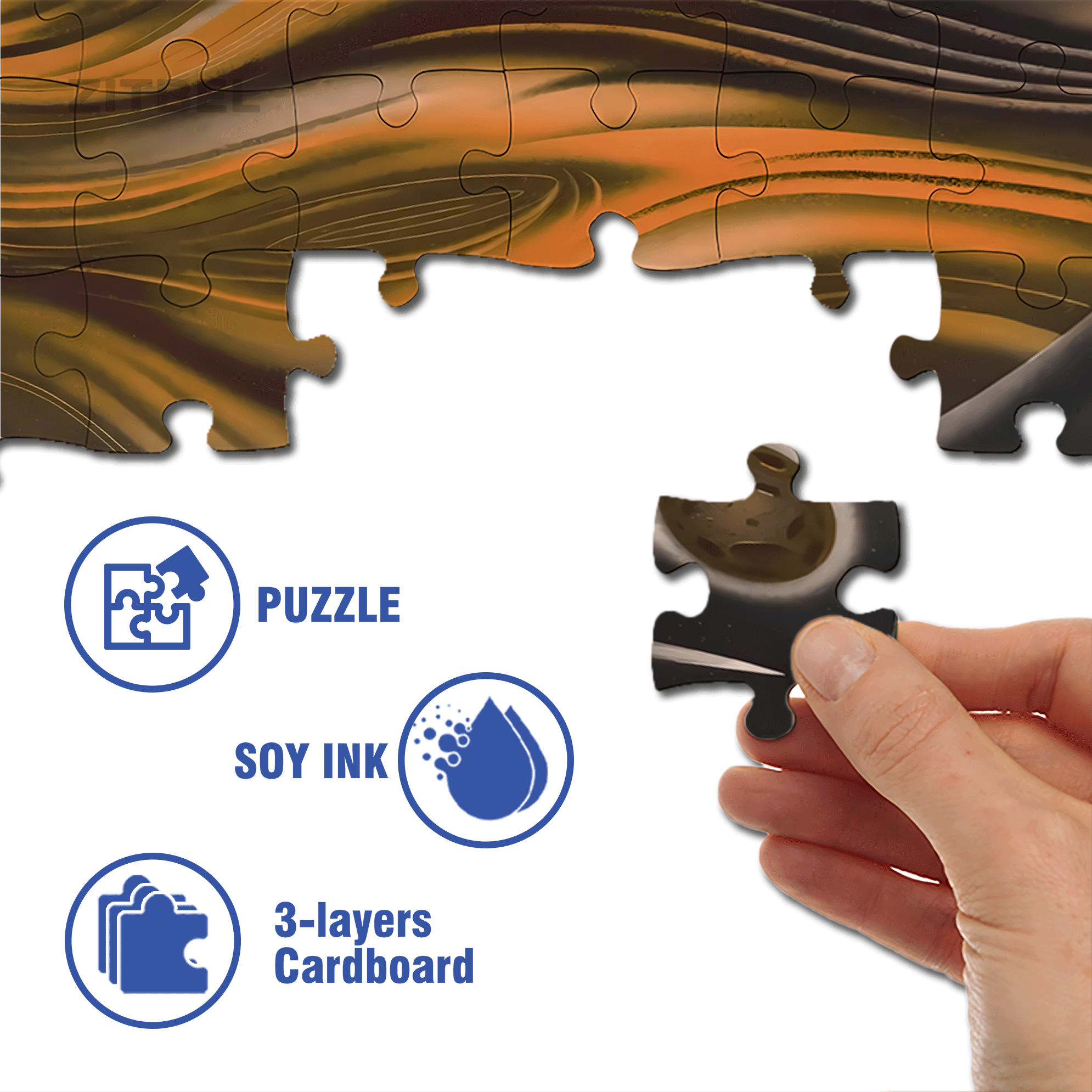 Space Roaming 500pcs/1000pcs Jigsaw Puzzle, Scratch-Resistant, Interactive Family Game & Brain-Boosting DIY Decor, Perfect for Halloween, Christmas & New Year Gifts, Family Puzzle Game