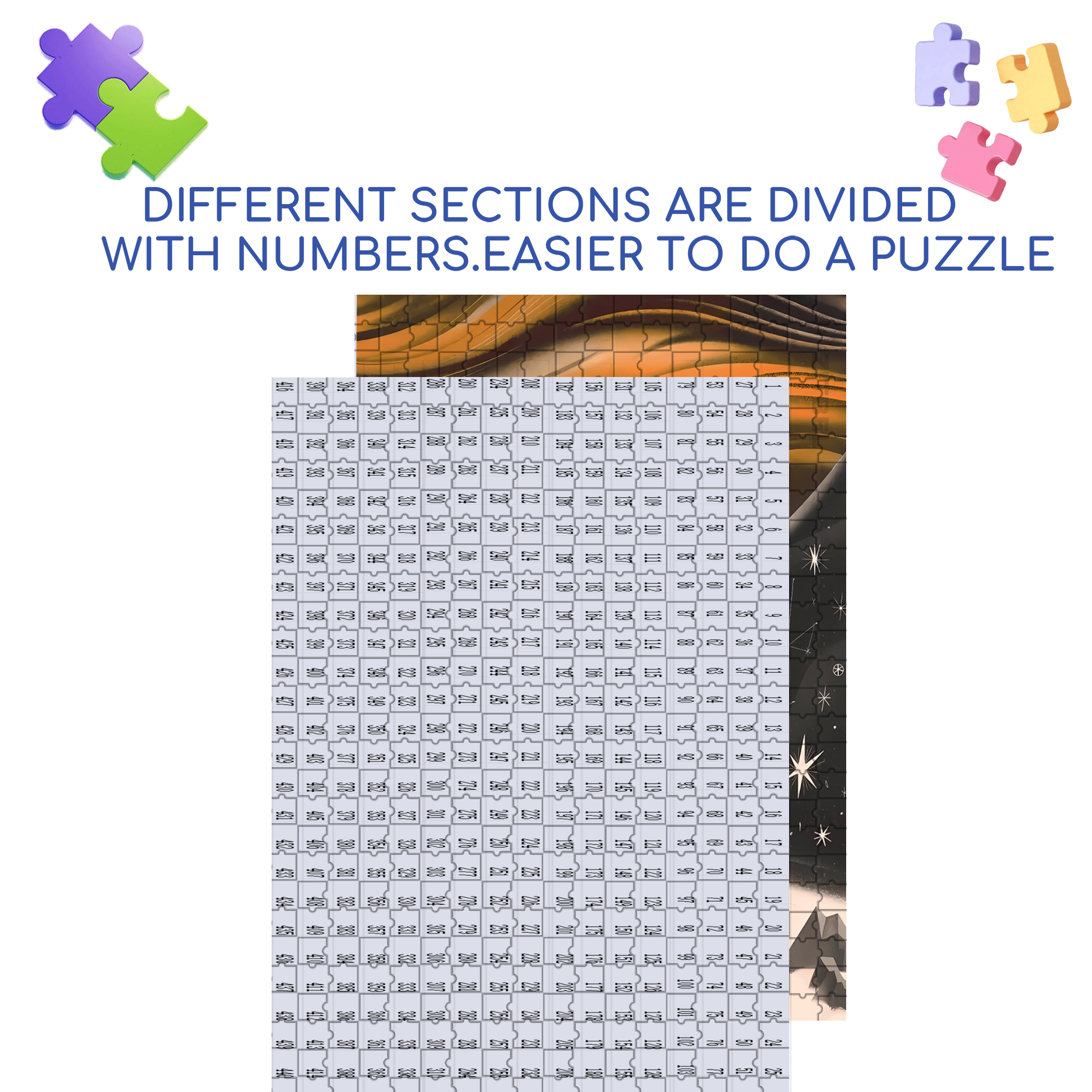 Space Roaming 500pcs/1000pcs Jigsaw Puzzle, Scratch-Resistant, Interactive Family Game & Brain-Boosting DIY Decor, Perfect for Halloween, Christmas & New Year Gifts, Family Puzzle Game