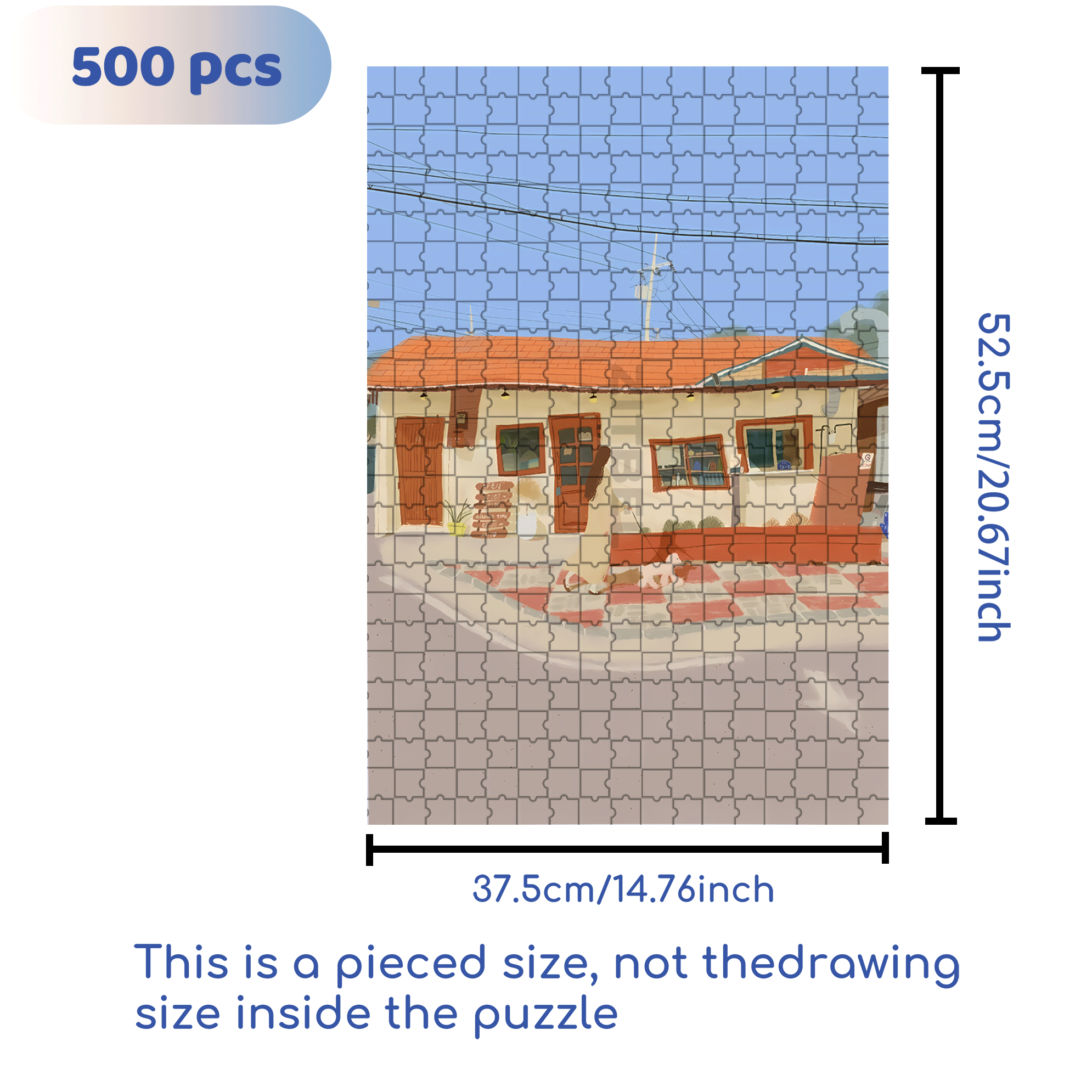 Sunbathing With A Puppy 500pcs/1000pcs Jigsaw Puzzle, Scratch-Resistant, Interactive Family Game & Brain-Boosting DIY Decor, Perfect for Halloween, Christmas & New Year Gifts, Family Puzzle Game