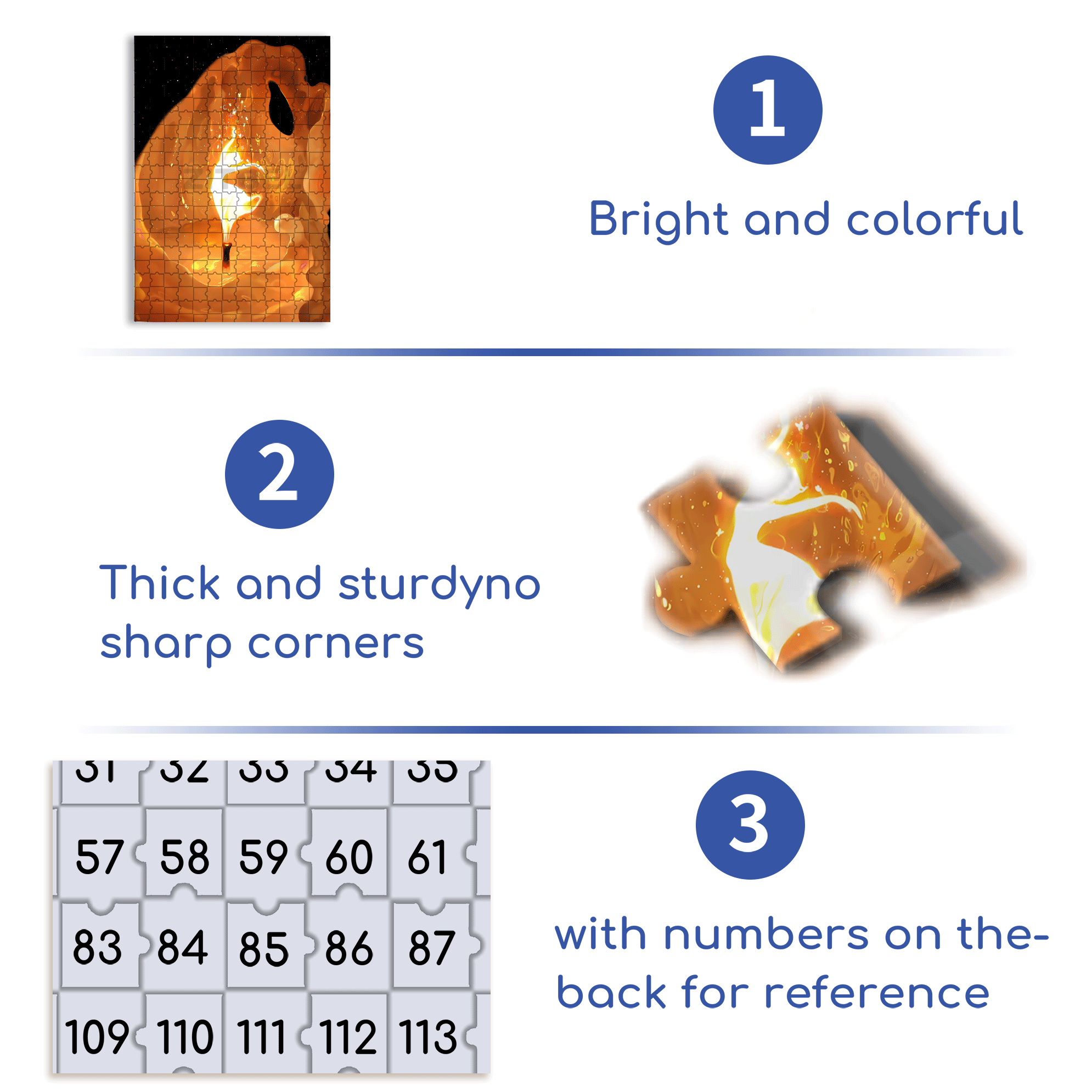 The Flickering Light On The Candle Wick 500pcs/1000pcs Jigsaw Puzzle, Scratch-Resistant, Interactive Family Game & Brain-Boosting DIY Decor, Perfect for Halloween, Christmas & New Year Gifts, Family Puzzle Game