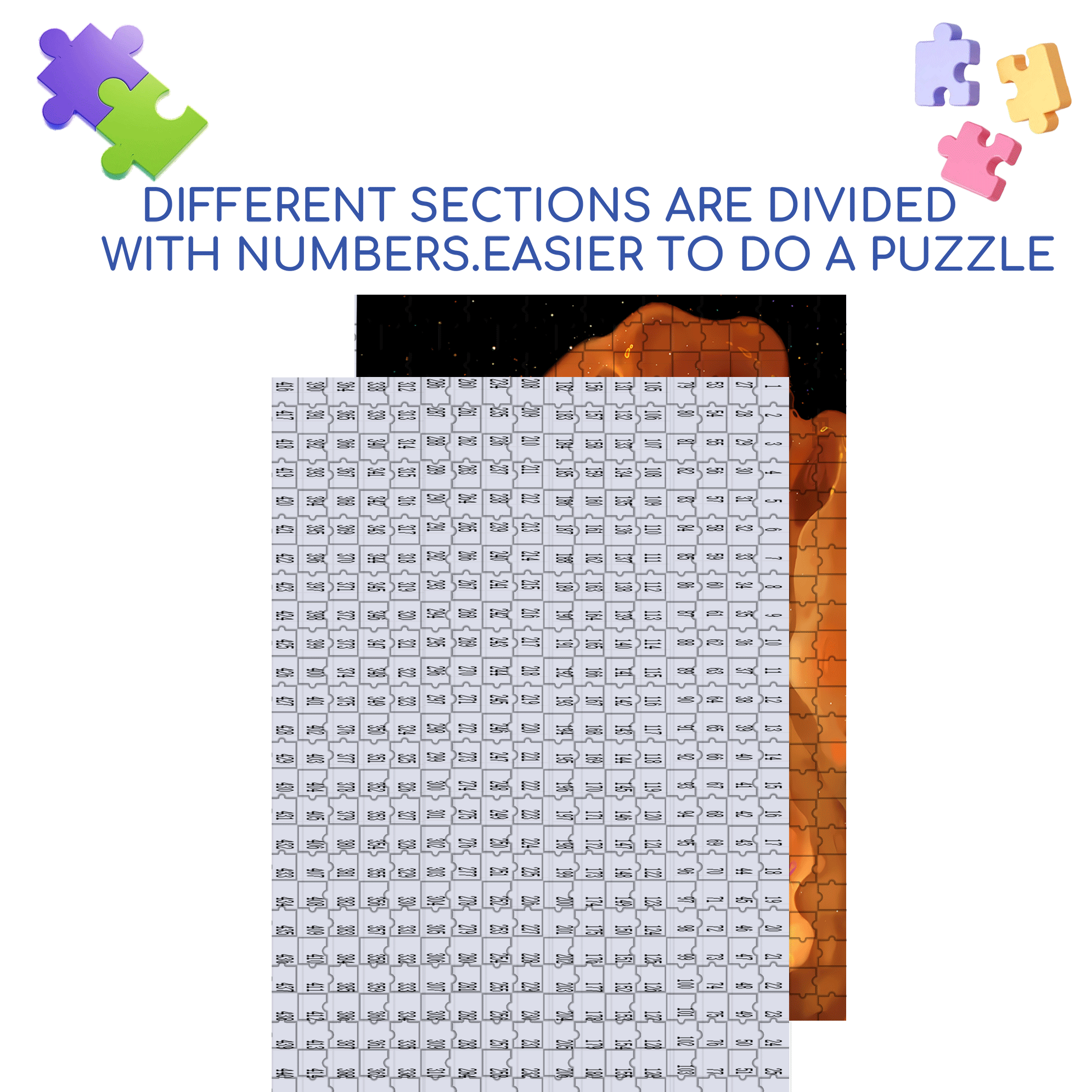 The Flickering Light On The Candle Wick 500pcs/1000pcs Jigsaw Puzzle, Scratch-Resistant, Interactive Family Game & Brain-Boosting DIY Decor, Perfect for Halloween, Christmas & New Year Gifts, Family Puzzle Game