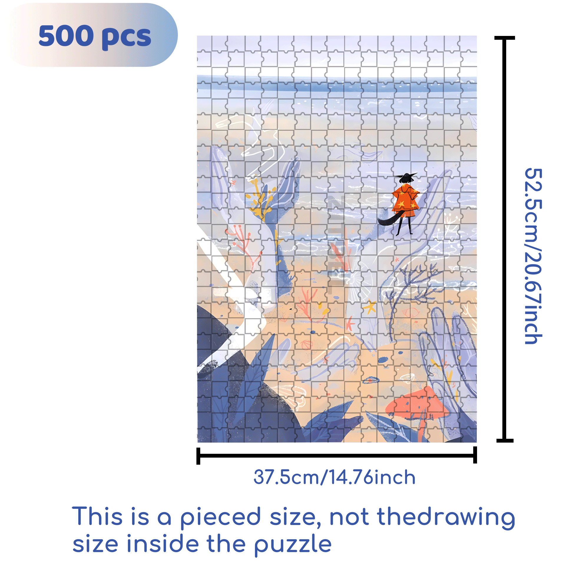 The Illusion Of The Soul 500pcs/1000pcs Jigsaw Puzzle, Scratch-Resistant, Interactive Family Game & Brain-Boosting DIY Decor, Perfect for Halloween, Christmas & New Year Gifts, Family Puzzle Game