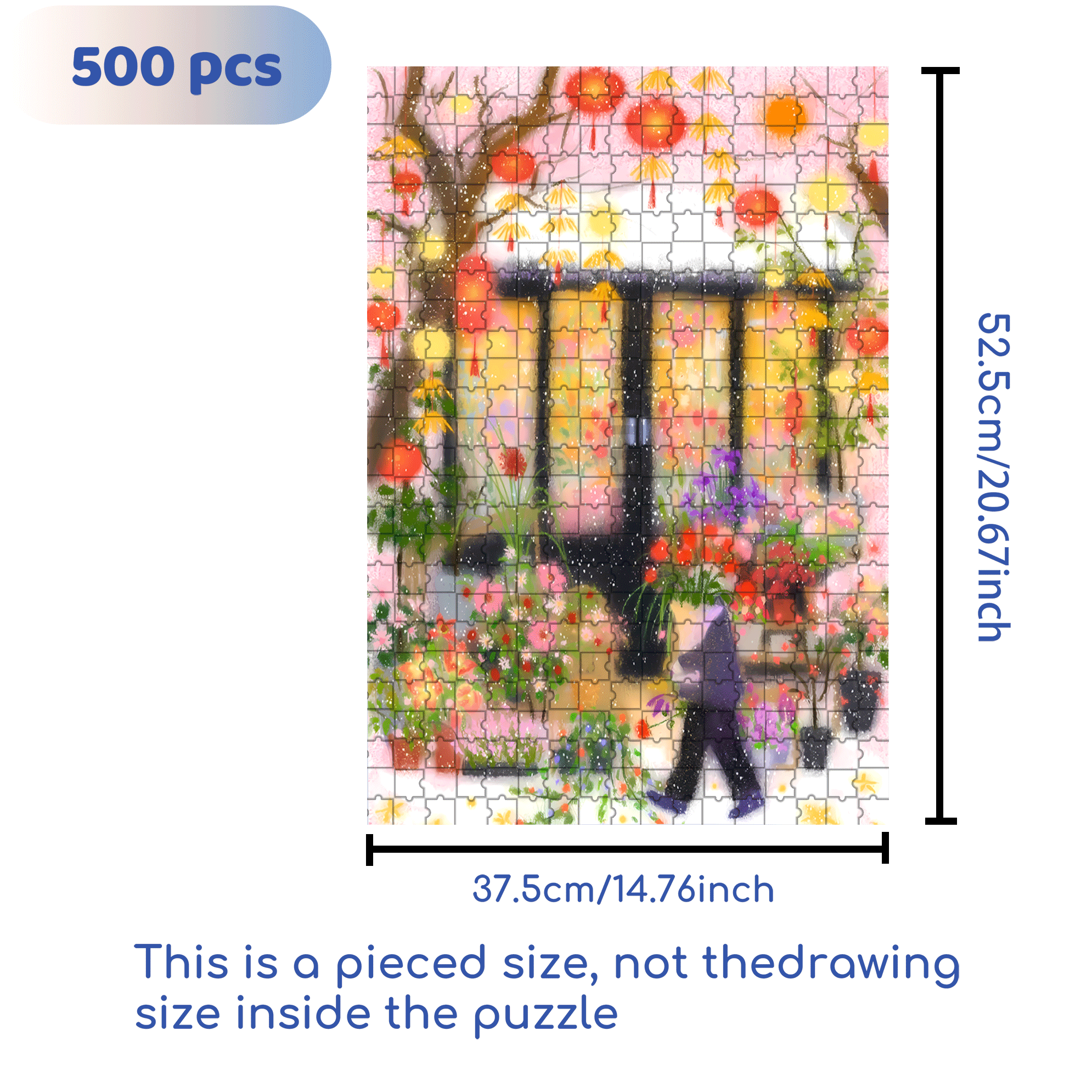 The New Year Is Approaching 500pcs/1000pcs Jigsaw Puzzle, Scratch-Resistant, Interactive Family Game & Brain-Boosting DIY Decor, Perfect for Halloween, Christmas & New Year Gifts, Family Puzzle Game