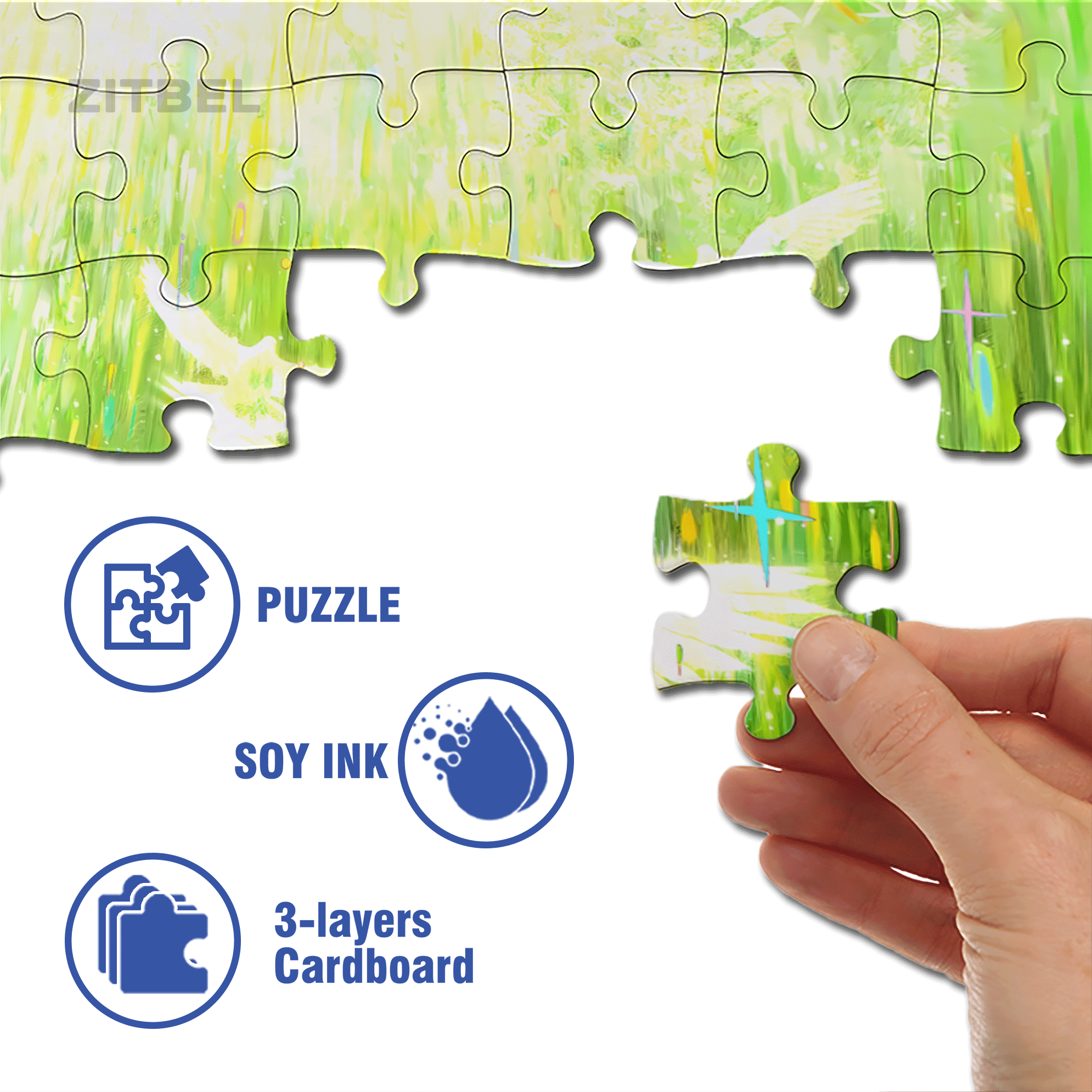 Toward The Spring Sunlight 500pcs/1000pcs Jigsaw Puzzle, Scratch-Resistant, Interactive Family Game & Brain-Boosting DIY Decor, Perfect for Halloween, Christmas & New Year Gifts, Family Puzzle Game