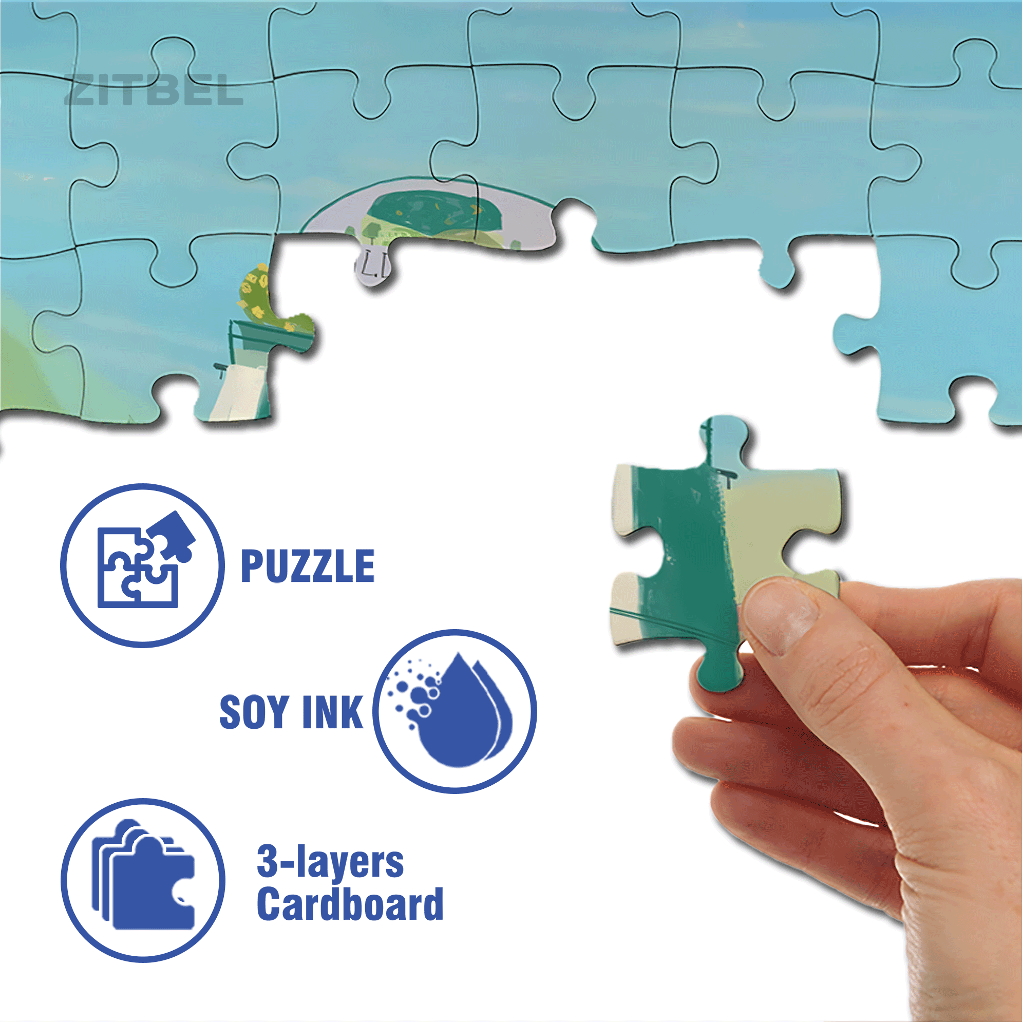 Escape From Reality 500pcs/1000pcs Jigsaw Puzzle, Scratch-Resistant, Interactive Family Game & Brain-Boosting DIY Decor, Perfect for Halloween, Christmas & New Year Gifts, Family Puzzle Game