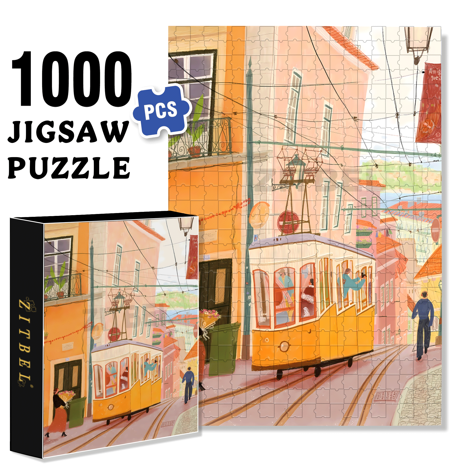 In Ordinary Days 500pcs/1000pcs Jigsaw Puzzle, Scratch-Resistant, Interactive Family Game & Brain-Boosting DIY Decor, Perfect for Halloween, Christmas & New Year Gifts, Family Puzzle Game