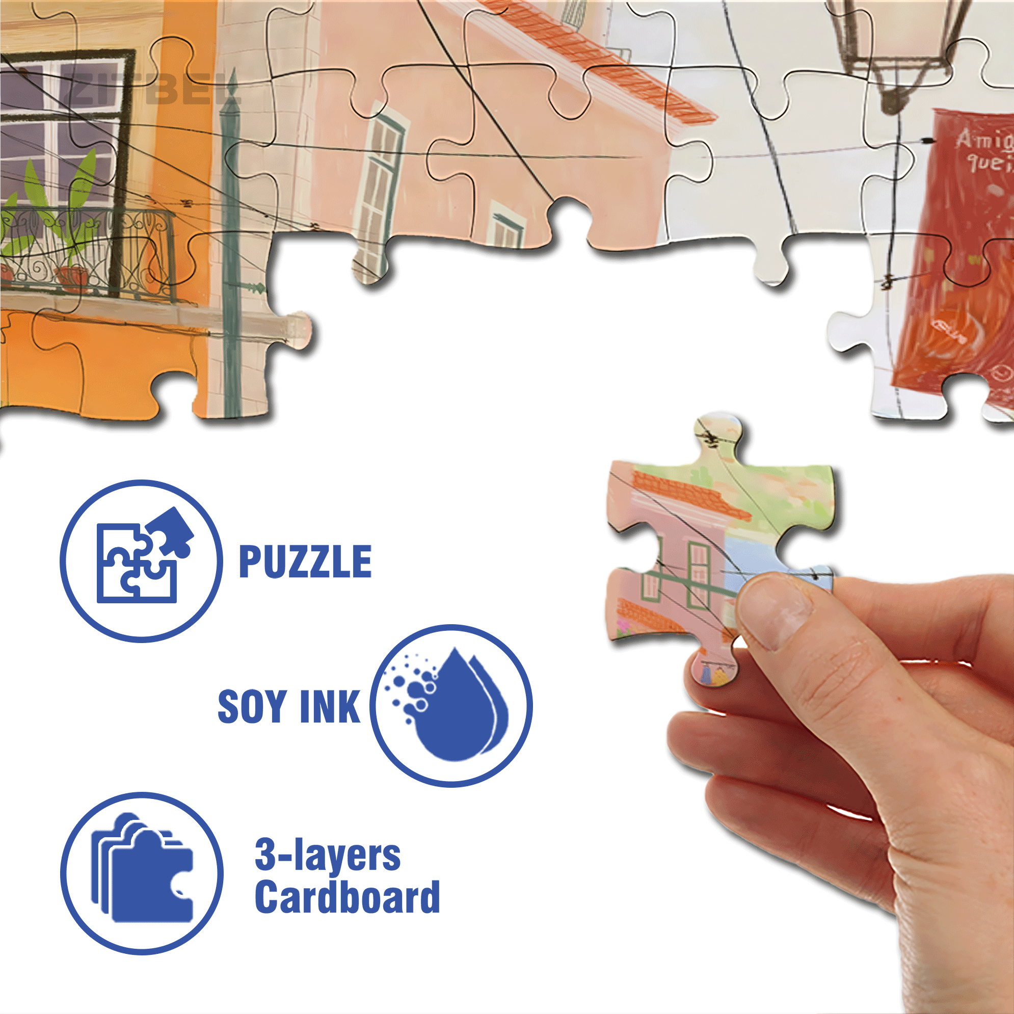 In Ordinary Days 500pcs/1000pcs Jigsaw Puzzle, Scratch-Resistant, Interactive Family Game & Brain-Boosting DIY Decor, Perfect for Halloween, Christmas & New Year Gifts, Family Puzzle Game