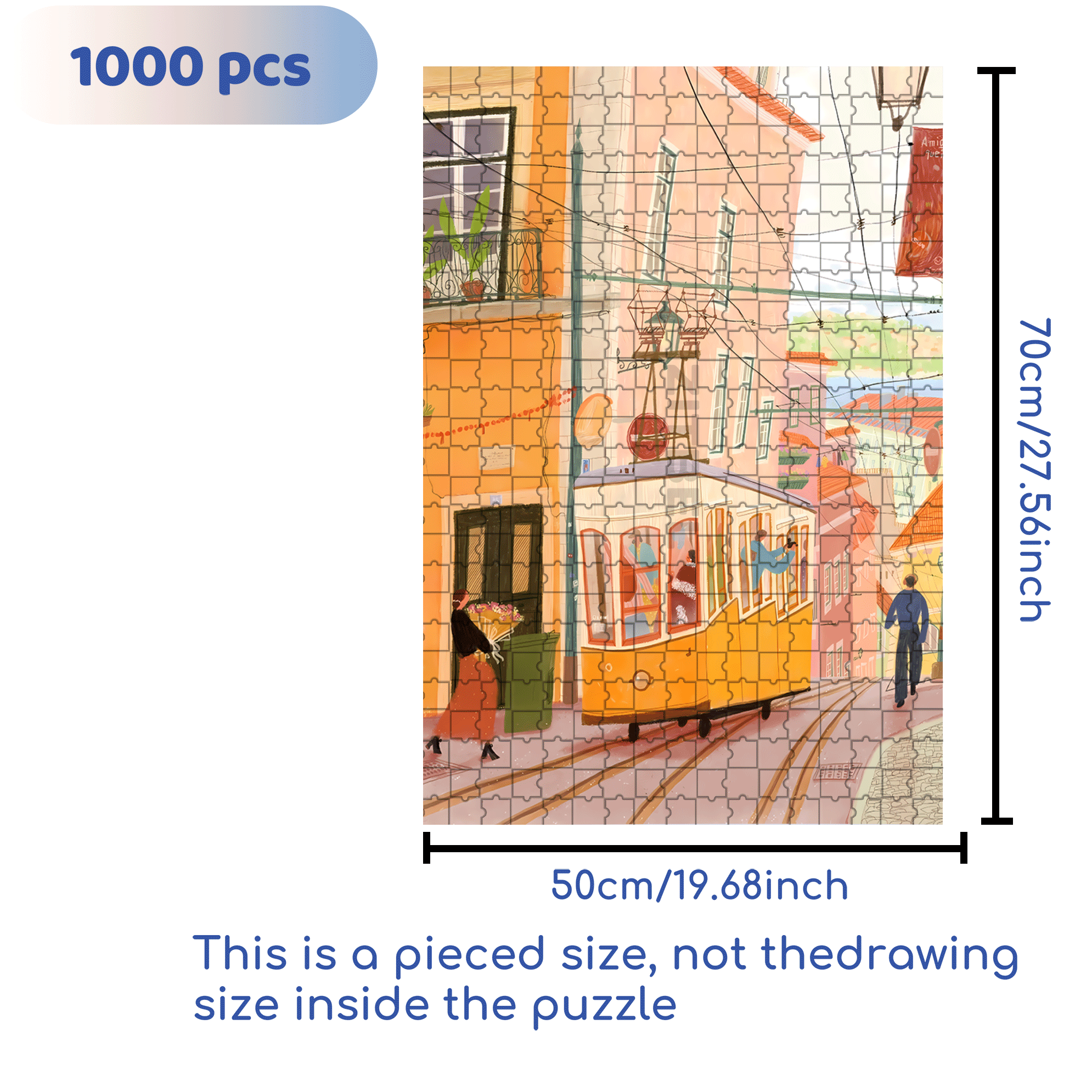 In Ordinary Days 500pcs/1000pcs Jigsaw Puzzle, Scratch-Resistant, Interactive Family Game & Brain-Boosting DIY Decor, Perfect for Halloween, Christmas & New Year Gifts, Family Puzzle Game