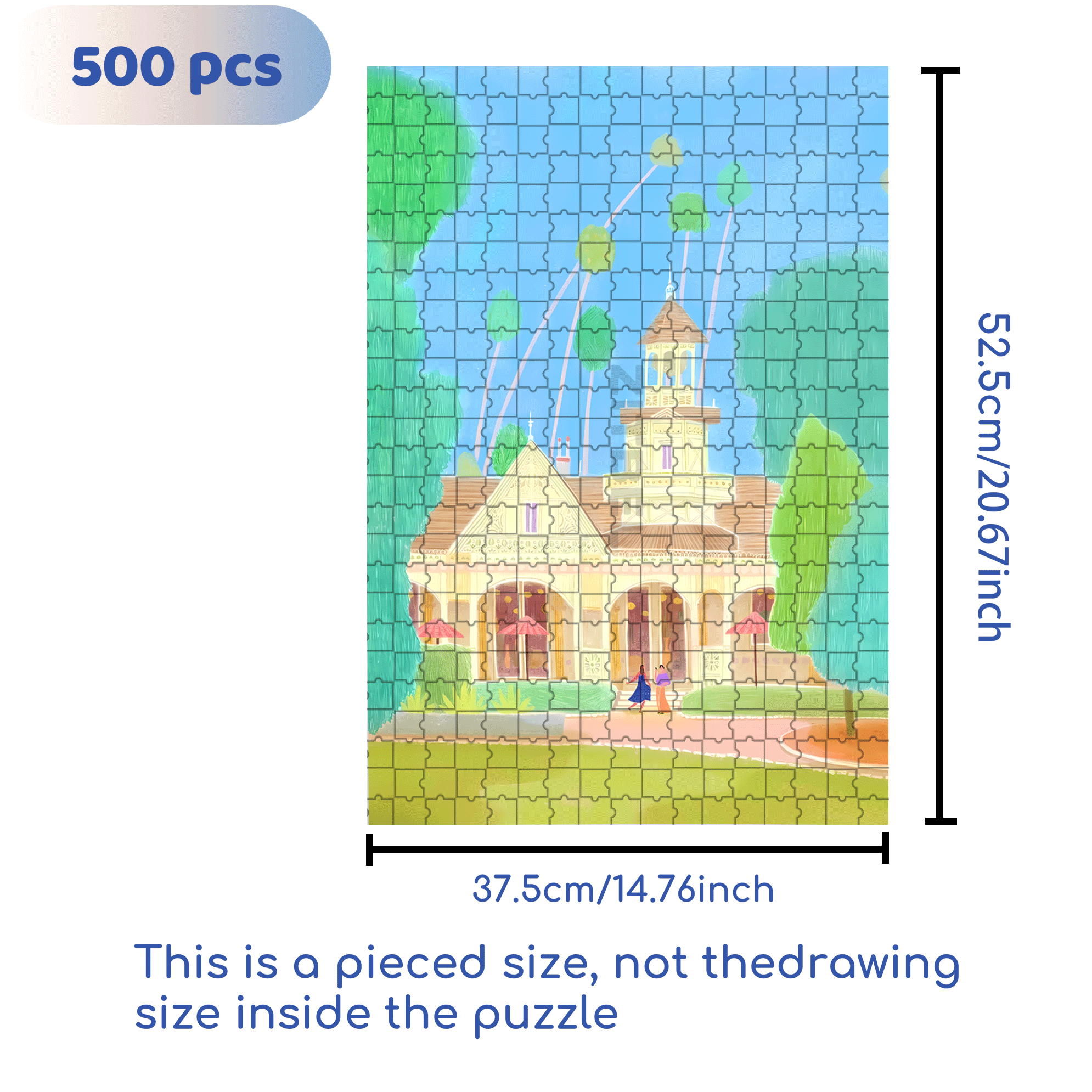 In The Fairy Tale Of The Wizard of Oz 500pcs/1000pcs Jigsaw Puzzle, Scratch-Resistant, Interactive Family Game & Brain-Boosting DIY Decor, Perfect for Halloween, Christmas & New Year Gifts, Family Puzzle Game