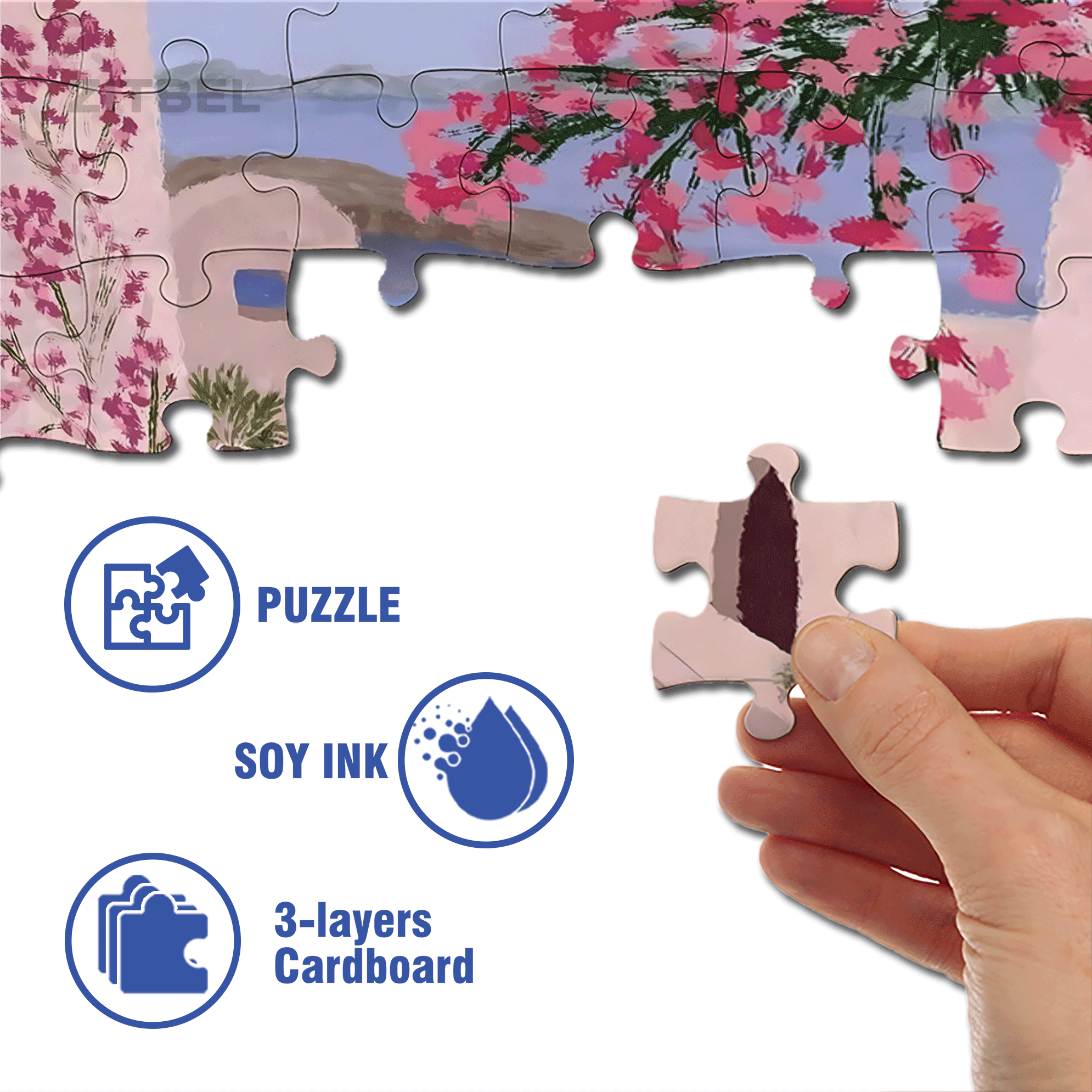 Lonely Kitten 500pcs/1000pcs Jigsaw Puzzle, Scratch-Resistant, Interactive Family Game & Brain-Boosting DIY Decor, Perfect for Halloween, Christmas & New Year Gifts, Family Puzzle Game