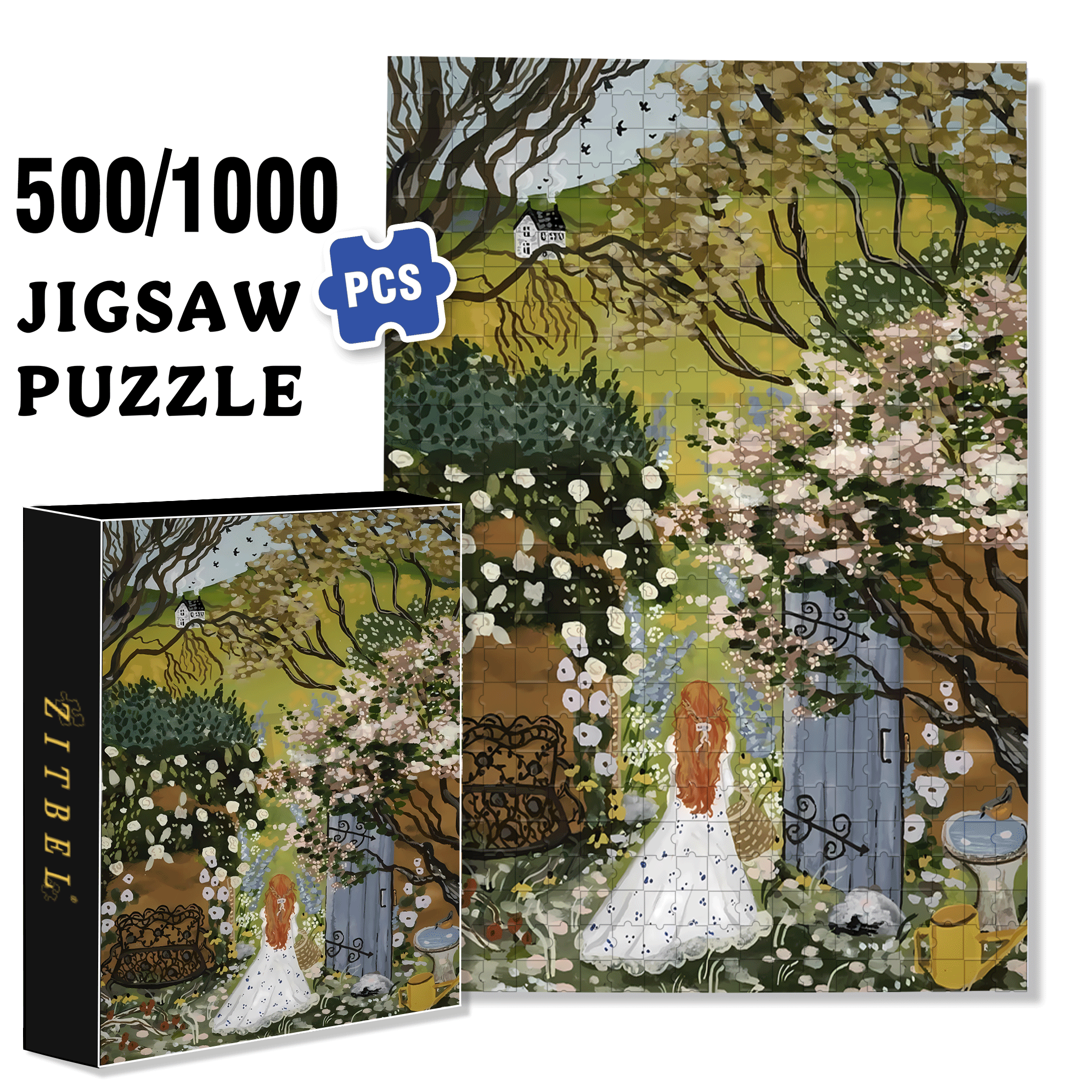 Mood Barometer  500pcs/1000pcs Jigsaw Puzzle, Scratch-Resistant, Interactive Family Game & Brain-Boosting DIY Decor, Perfect for Halloween, Christmas & New Year Gifts, Family Puzzle Game