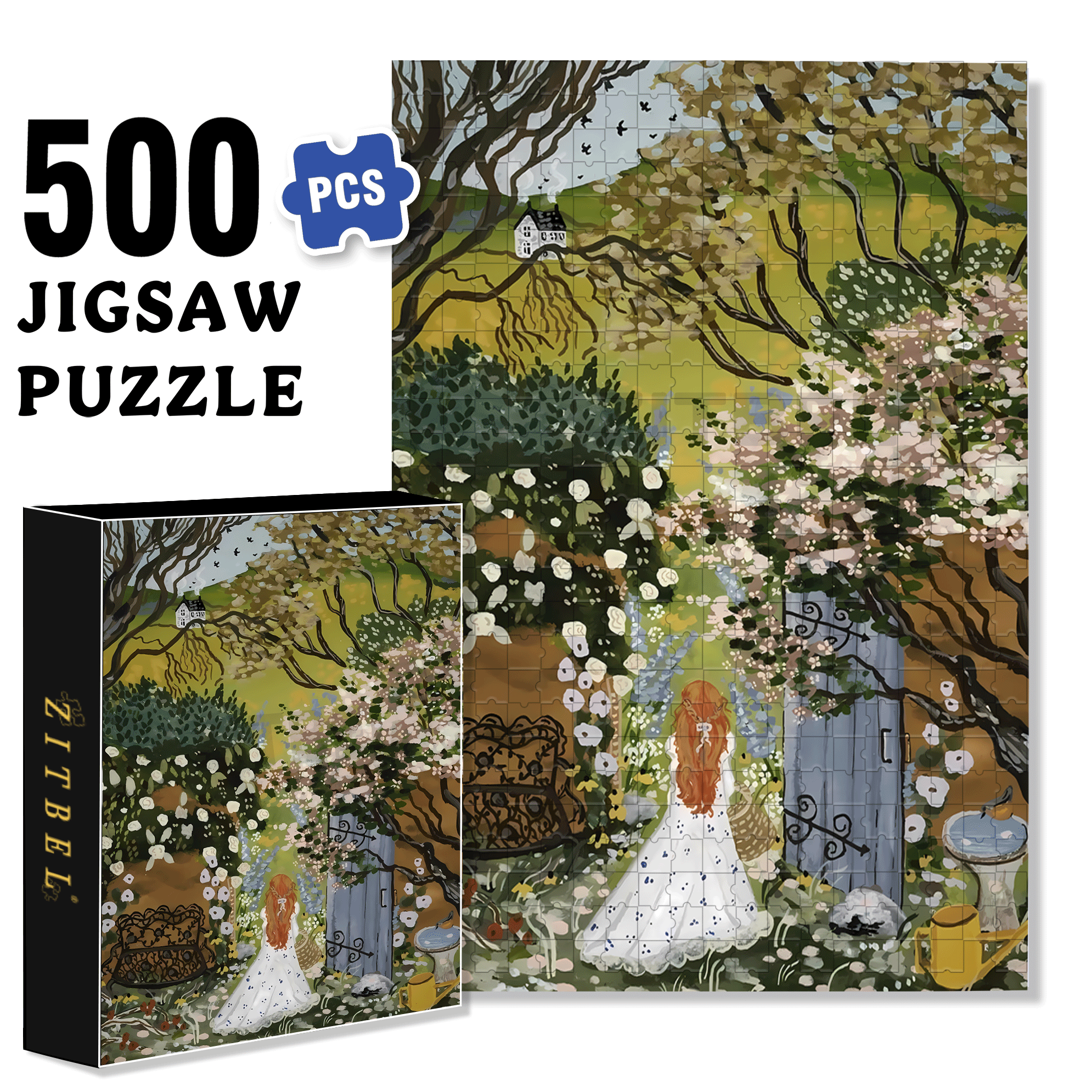 Mood Barometer  500pcs/1000pcs Jigsaw Puzzle, Scratch-Resistant, Interactive Family Game & Brain-Boosting DIY Decor, Perfect for Halloween, Christmas & New Year Gifts, Family Puzzle Game