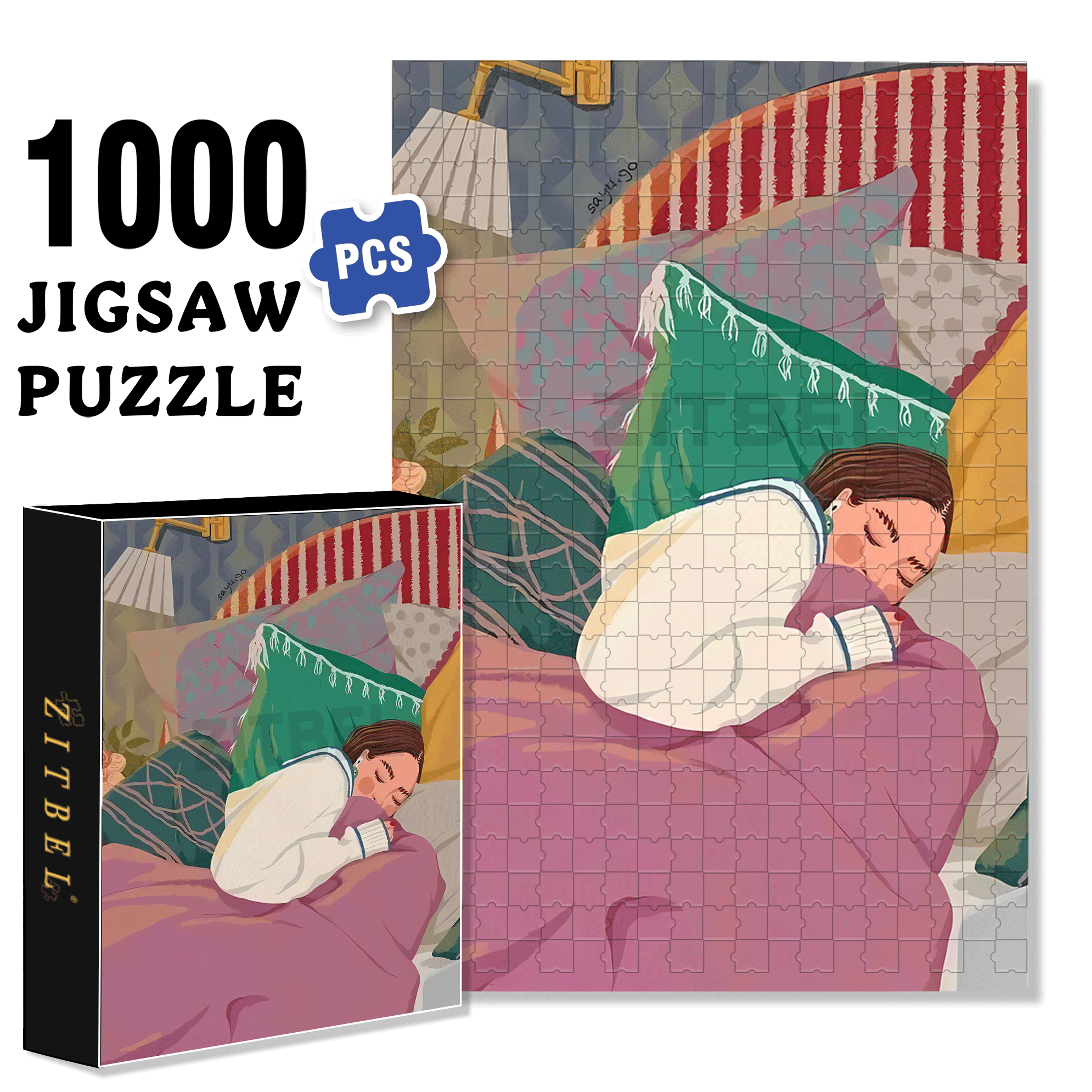 Obey The Inner Voice 2 500pcs/1000pcs Jigsaw Puzzle, Scratch-Resistant, Interactive Family Game & Brain-Boosting DIY Decor, Perfect for Halloween, Christmas & New Year Gifts, Family Puzzle Game