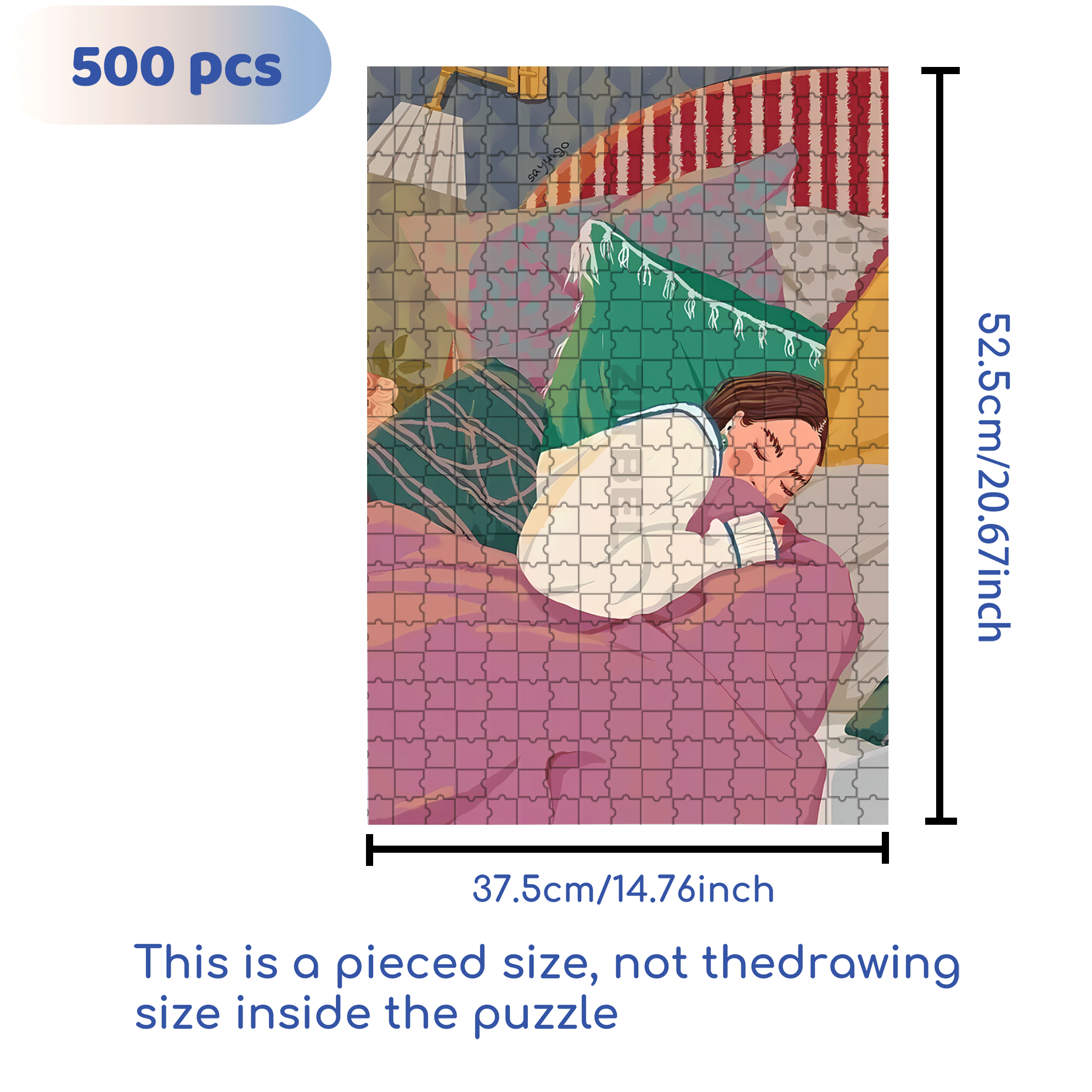 Obey The Inner Voice 2 500pcs/1000pcs Jigsaw Puzzle, Scratch-Resistant, Interactive Family Game & Brain-Boosting DIY Decor, Perfect for Halloween, Christmas & New Year Gifts, Family Puzzle Game