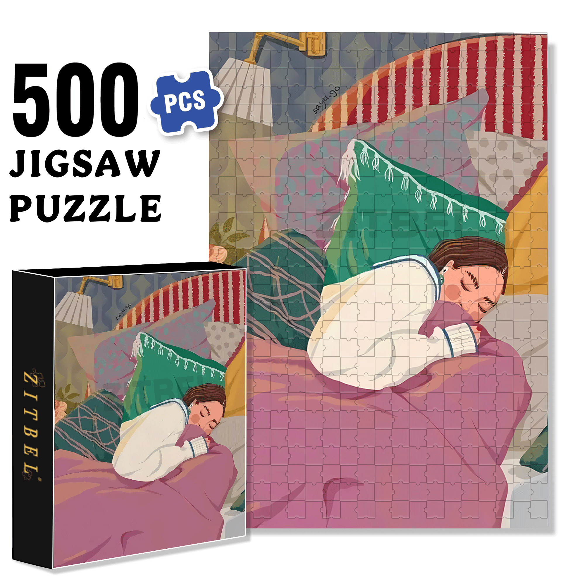 Obey The Inner Voice 2 500pcs/1000pcs Jigsaw Puzzle, Scratch-Resistant, Interactive Family Game & Brain-Boosting DIY Decor, Perfect for Halloween, Christmas & New Year Gifts, Family Puzzle Game