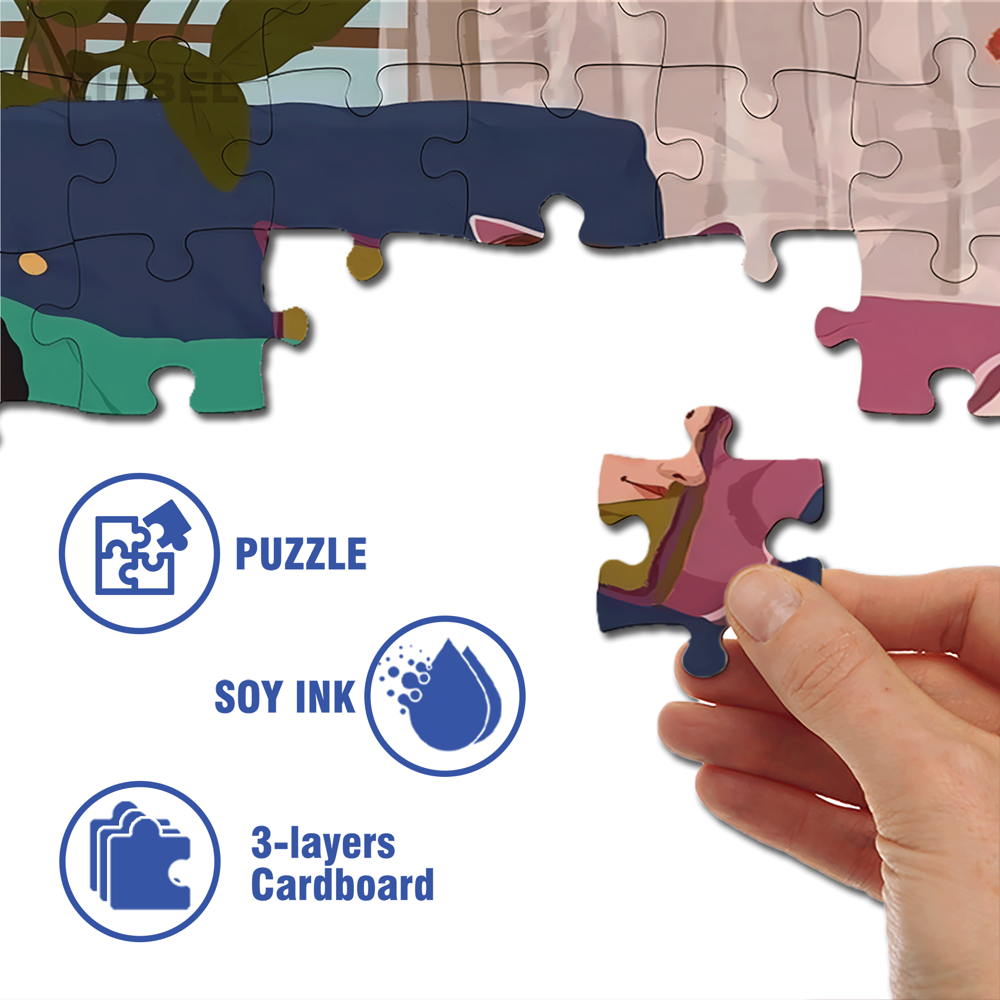 Obey The Inner Voice 3 500pcs/1000pcs Jigsaw Puzzle, Scratch-Resistant, Interactive Family Game & Brain-Boosting DIY Decor, Perfect for Halloween, Christmas & New Year Gifts, Family Puzzle Game