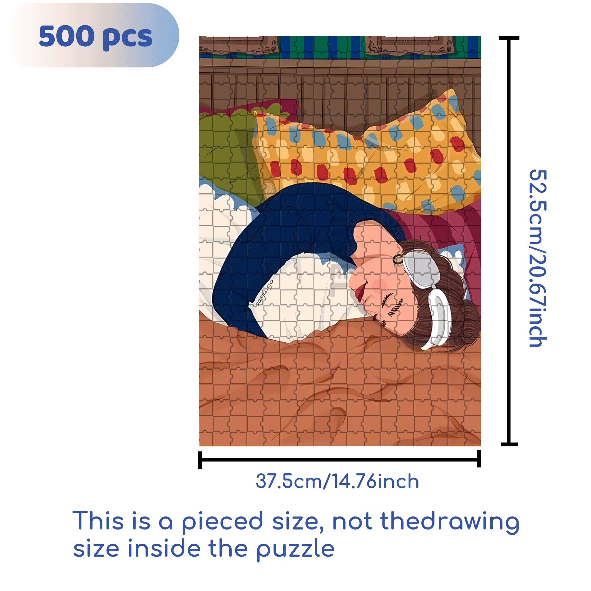 Obey The Inner Voice 4 500pcs/1000pcs Jigsaw Puzzle, Scratch-Resistant, Interactive Family Game & Brain-Boosting DIY Decor, Perfect for Halloween, Christmas & New Year Gifts, Family Puzzle Game