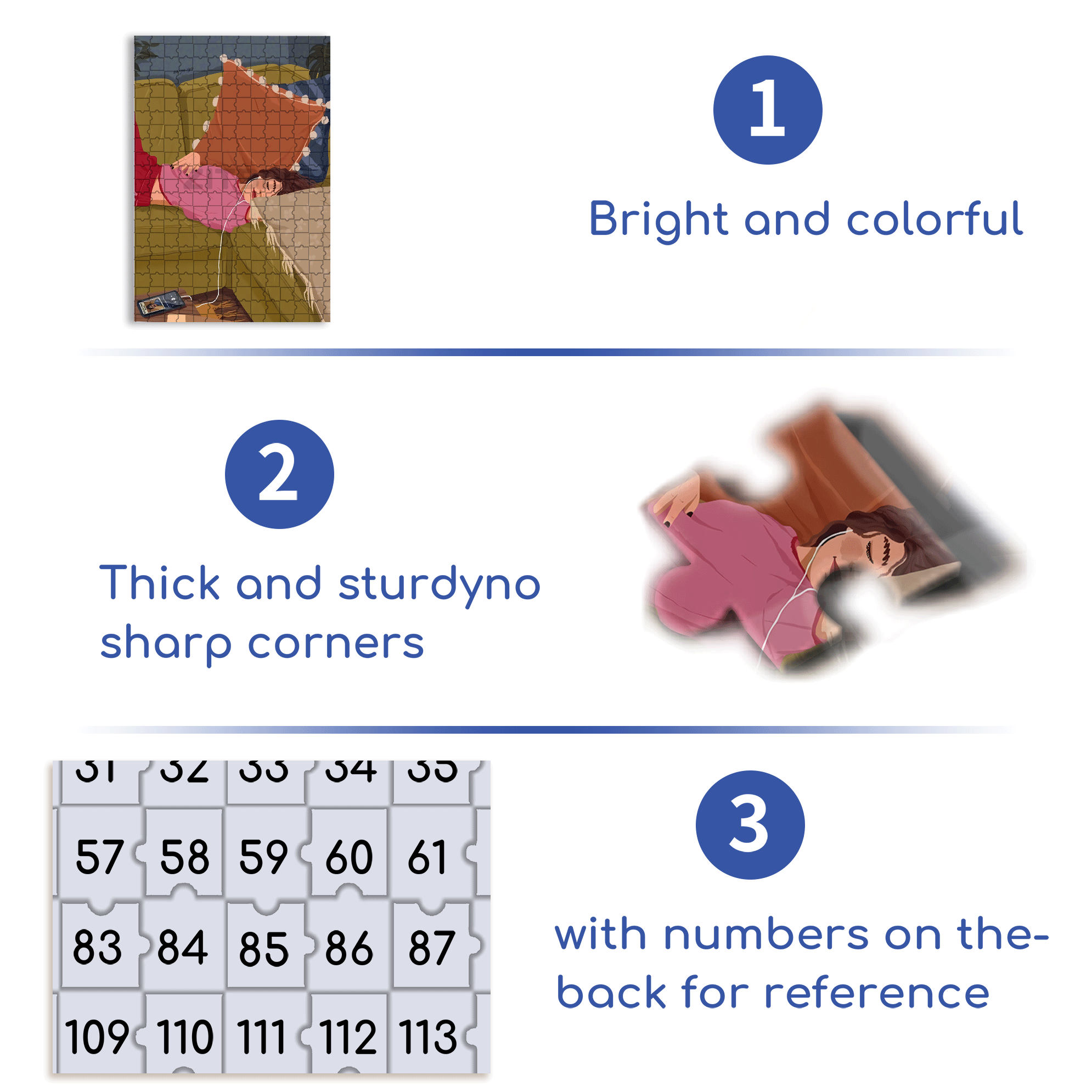 Obey The Inner Voice 5 500pcs/1000pcs Jigsaw Puzzle, Scratch-Resistant, Interactive Family Game & Brain-Boosting DIY Decor, Perfect for Halloween, Christmas & New Year Gifts, Family Puzzle Game
