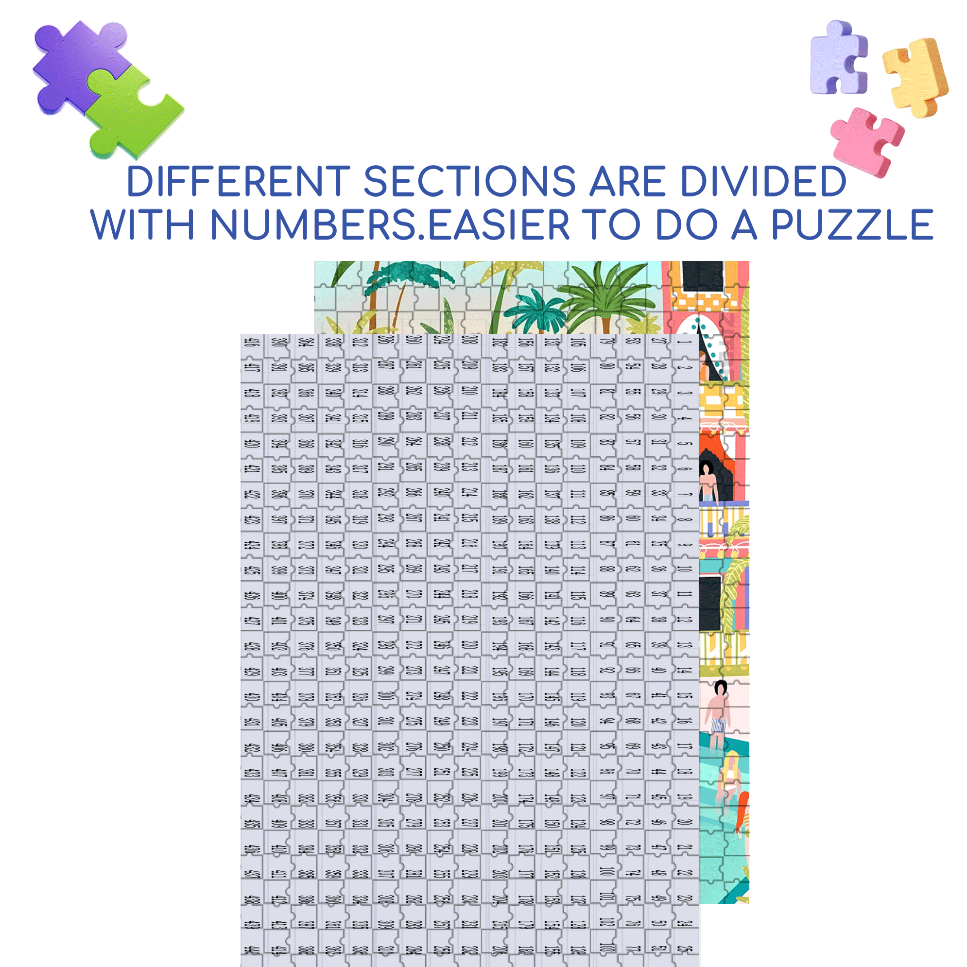 Playful Moments 500pcs/1000pcs Jigsaw Puzzle, Scratch-Resistant, Interactive Family Game & Brain-Boosting DIY Decor, Perfect for Halloween, Christmas & New Year Gifts, Family Puzzle Game