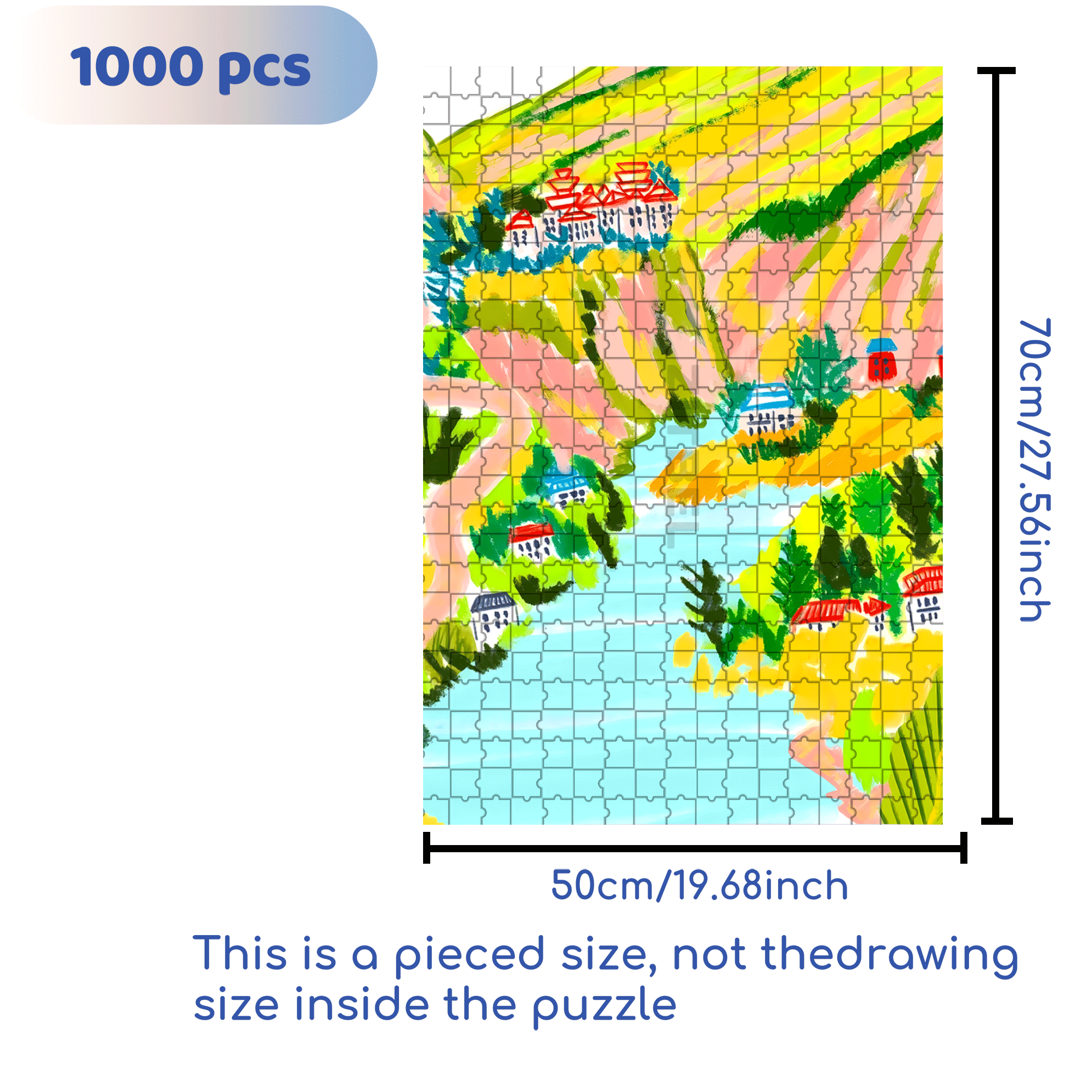 Seeking Inner Peace 500pcs/1000pcs Jigsaw Puzzle, Scratch-Resistant, Interactive Family Game & Brain-Boosting DIY Decor, Perfect for Halloween, Christmas & New Year Gifts, Family Puzzle Game