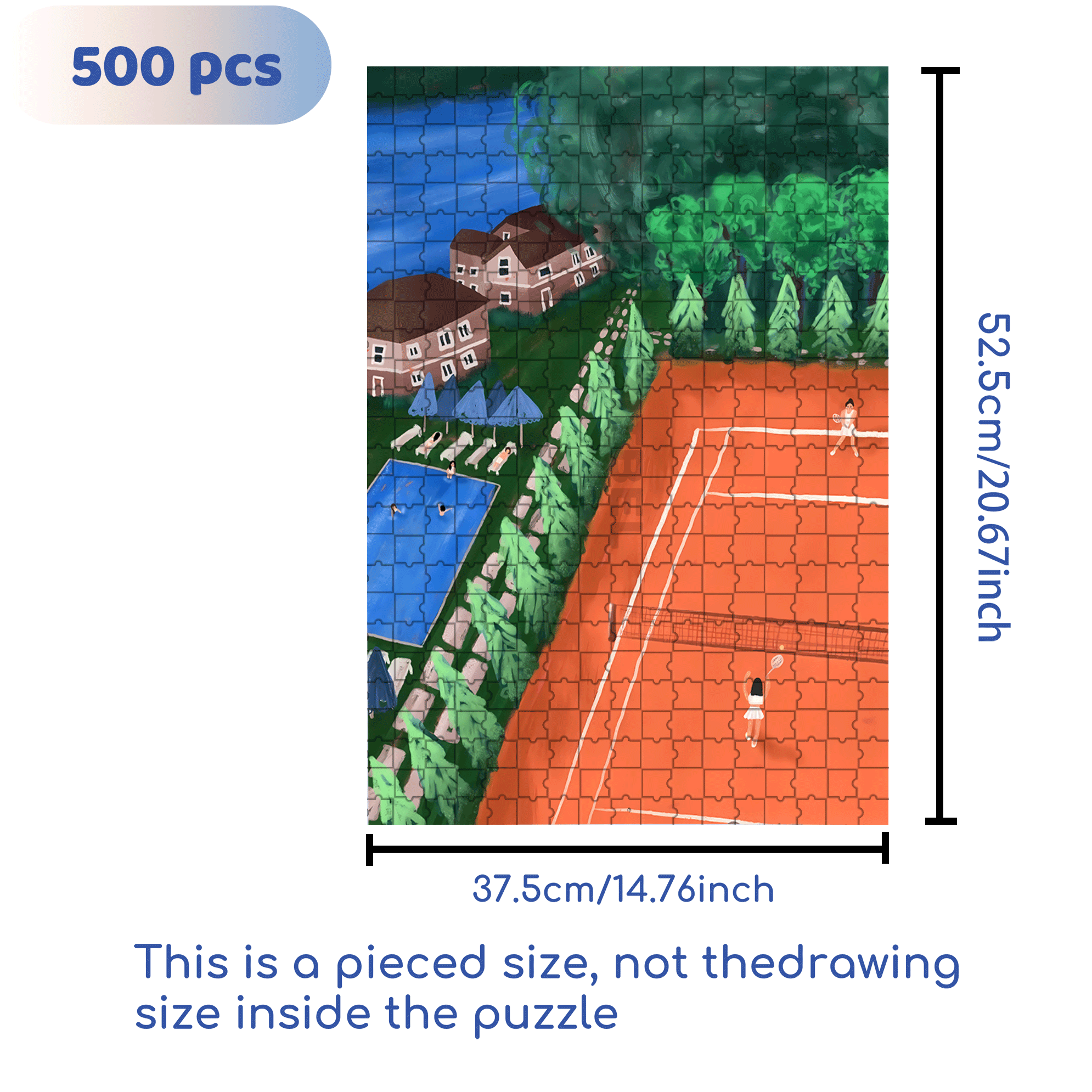 Sweat On The Red Field 500pcs/1000pcs Jigsaw Puzzle, Scratch-Resistant, Interactive Family Game & Brain-Boosting DIY Decor, Perfect for Halloween, Christmas & New Year Gifts, Family Puzzle Game