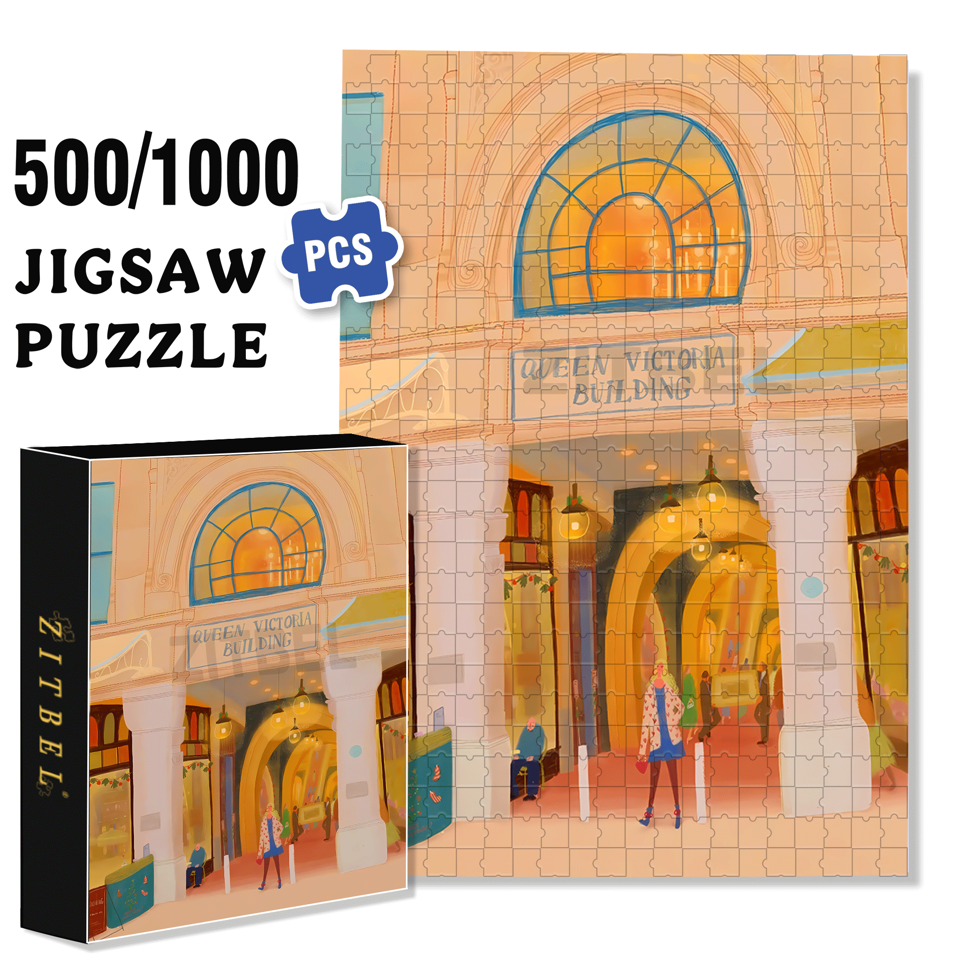 Taste The Sweetness Of Life On An Ordinary Day 500pcs/1000pcs Jigsaw Puzzle, Scratch-Resistant, Interactive Family Game & Brain-Boosting DIY Decor, Perfect for Halloween, Christmas & New Year Gifts, Family Puzzle Game