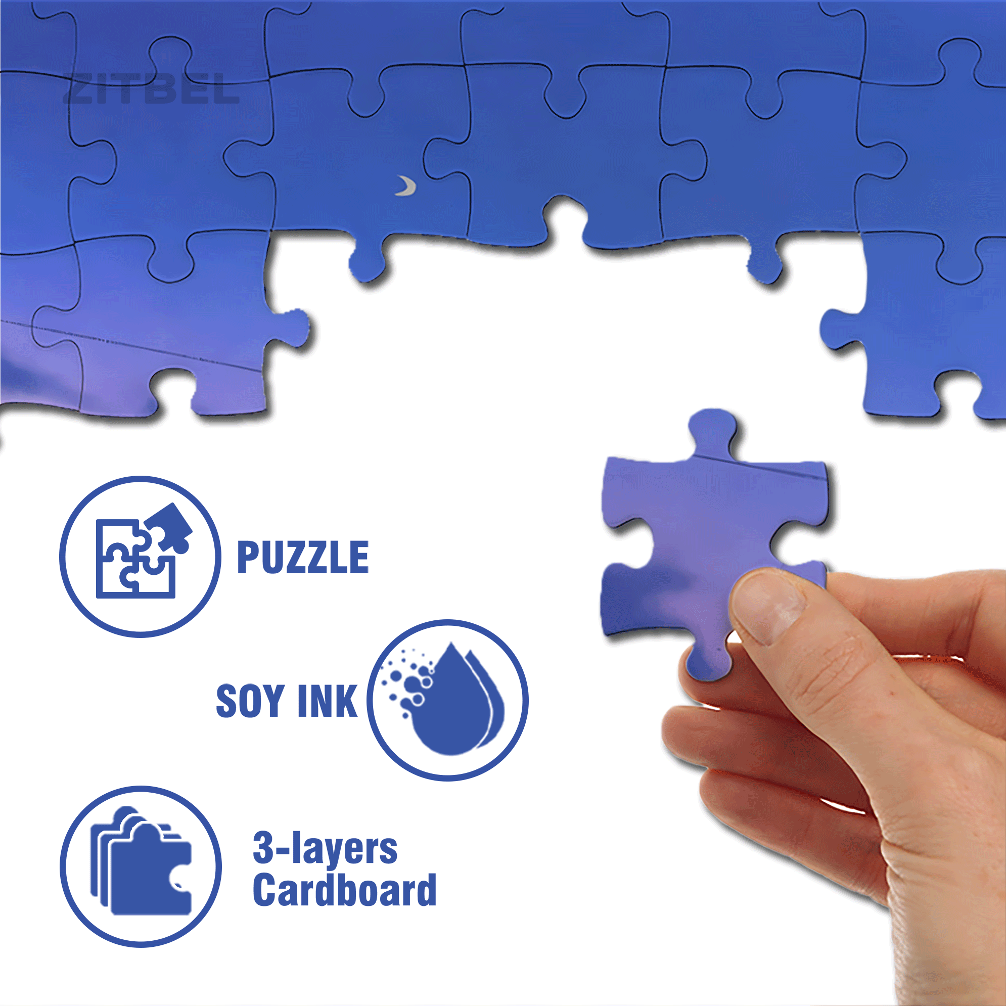 The Cat Waiting For The Night 500pcs/1000pcs Jigsaw Puzzle, Scratch-Resistant, Interactive Family Game & Brain-Boosting DIY Decor, Perfect for Halloween, Christmas & New Year Gifts, Family Puzzle Game