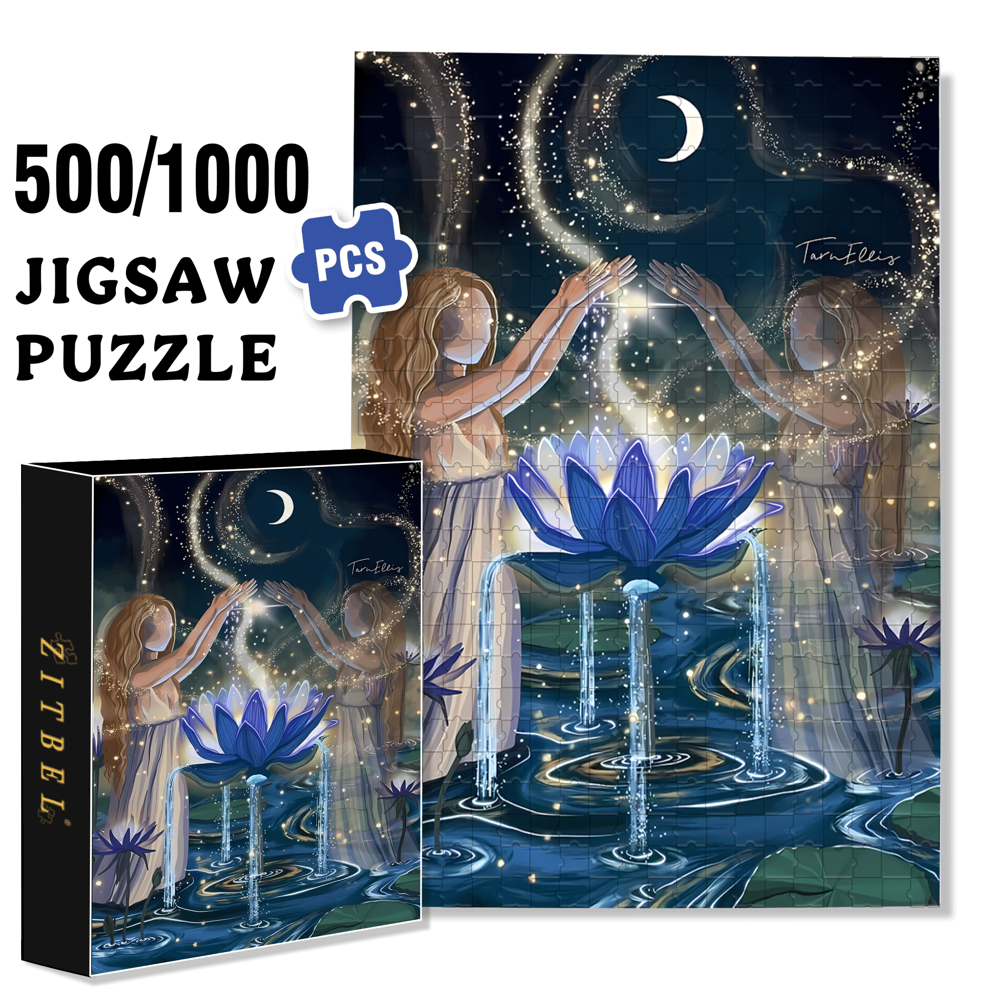 The Earth Breathes 2 500pcs/1000pcs Jigsaw Puzzle, Scratch-Resistant, Interactive Family Game & Brain-Boosting DIY Decor, Perfect for Halloween, Christmas & New Year Gifts, Family Puzzle Game