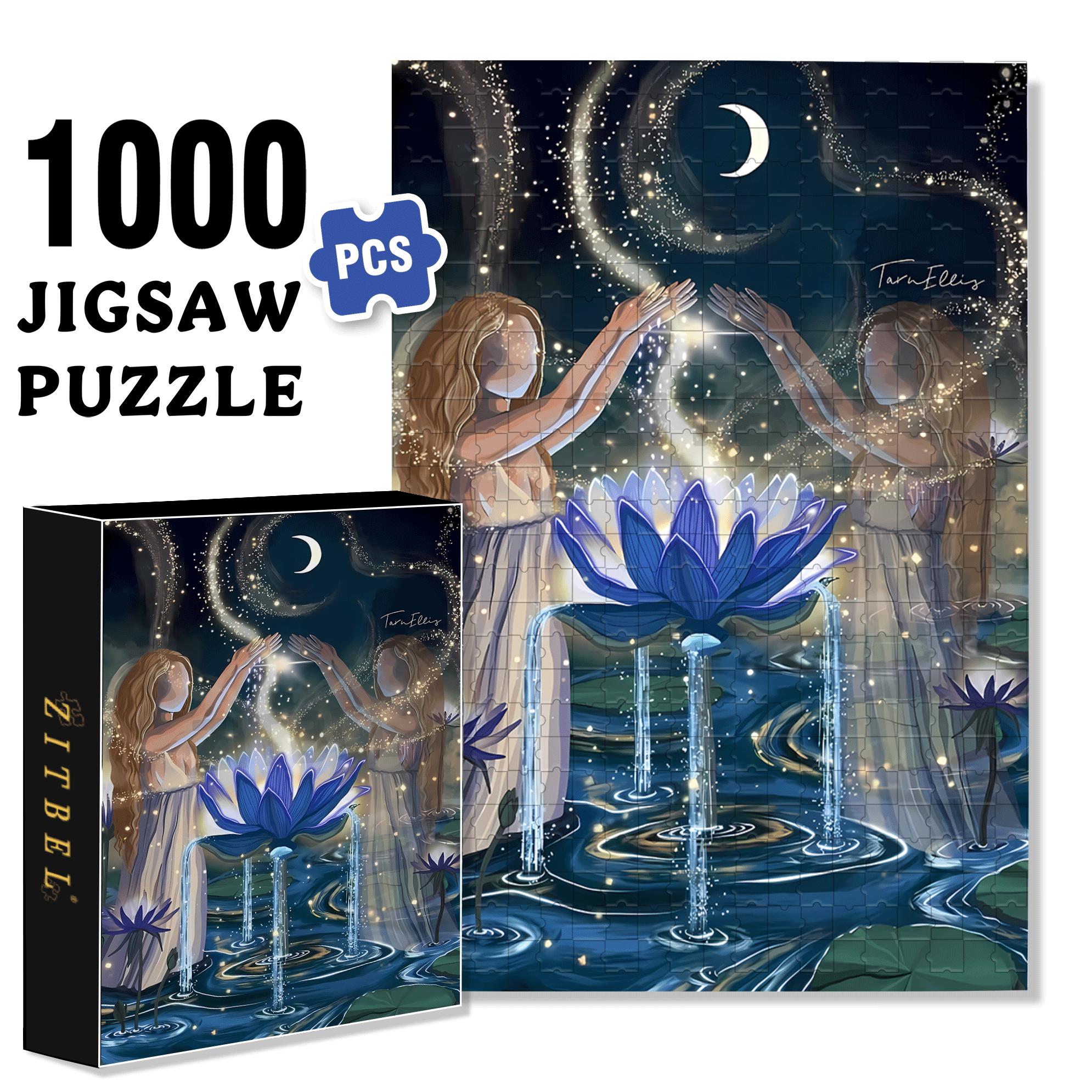 The Earth Breathes 2 500pcs/1000pcs Jigsaw Puzzle, Scratch-Resistant, Interactive Family Game & Brain-Boosting DIY Decor, Perfect for Halloween, Christmas & New Year Gifts, Family Puzzle Game