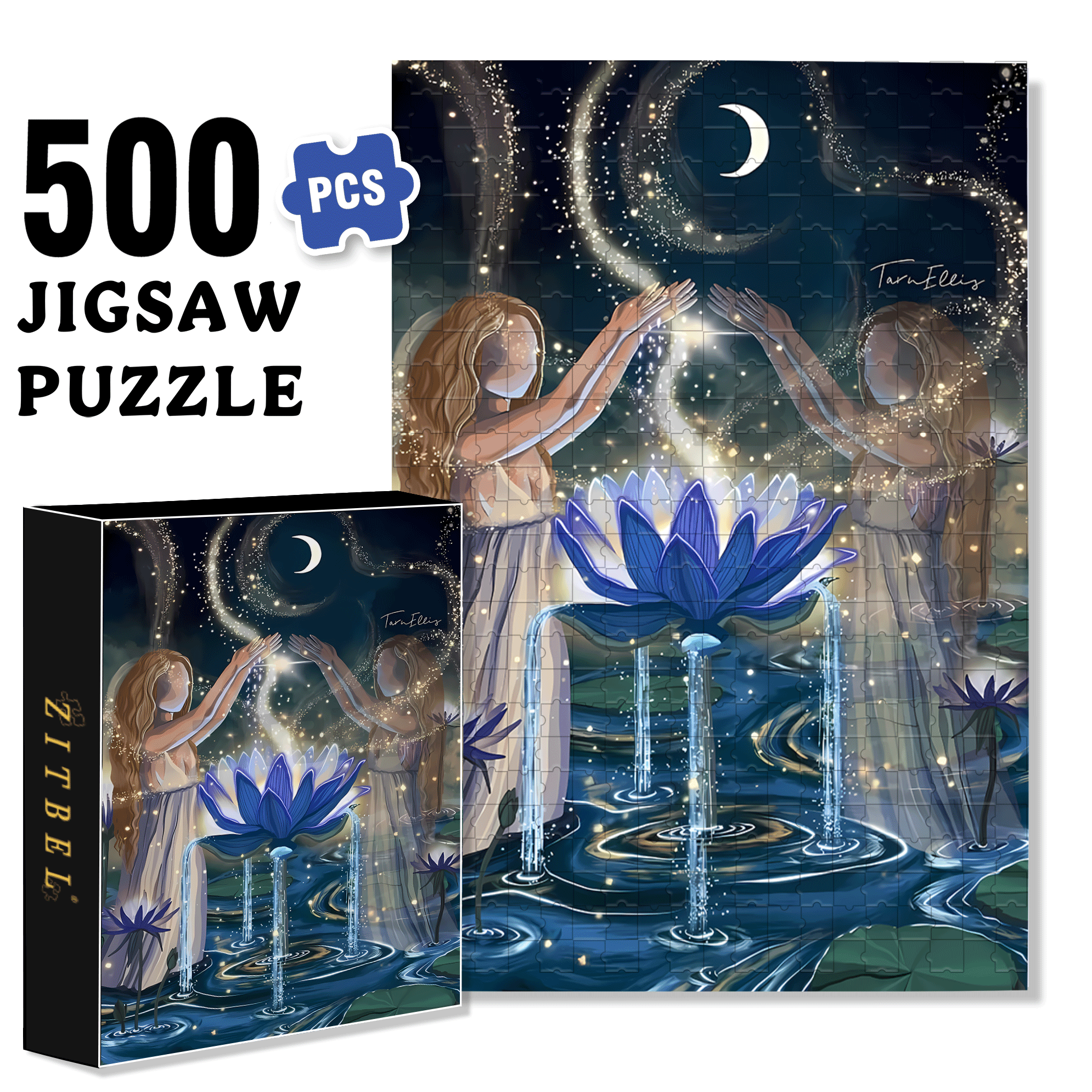 The Earth Breathes 2 500pcs/1000pcs Jigsaw Puzzle, Scratch-Resistant, Interactive Family Game & Brain-Boosting DIY Decor, Perfect for Halloween, Christmas & New Year Gifts, Family Puzzle Game