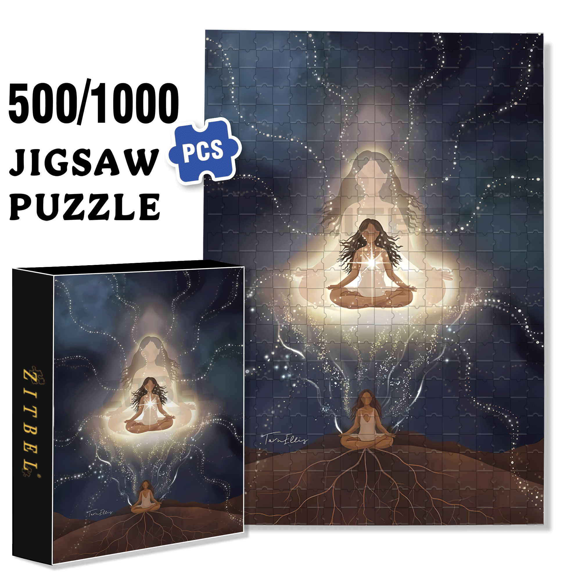 The Earth Breathes 3 500pcs/1000pcs Jigsaw Puzzle, Scratch-Resistant, Interactive Family Game & Brain-Boosting DIY Decor, Perfect for Halloween, Christmas & New Year Gifts, Family Puzzle Game