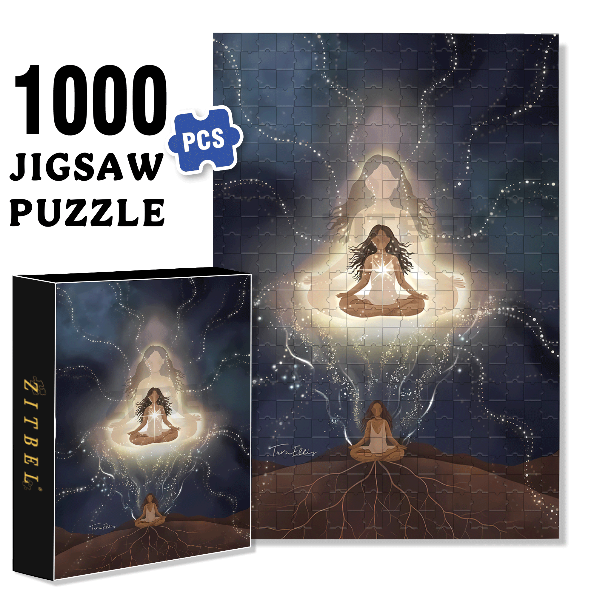 The Earth Breathes 3 500pcs/1000pcs Jigsaw Puzzle, Scratch-Resistant, Interactive Family Game & Brain-Boosting DIY Decor, Perfect for Halloween, Christmas & New Year Gifts, Family Puzzle Game