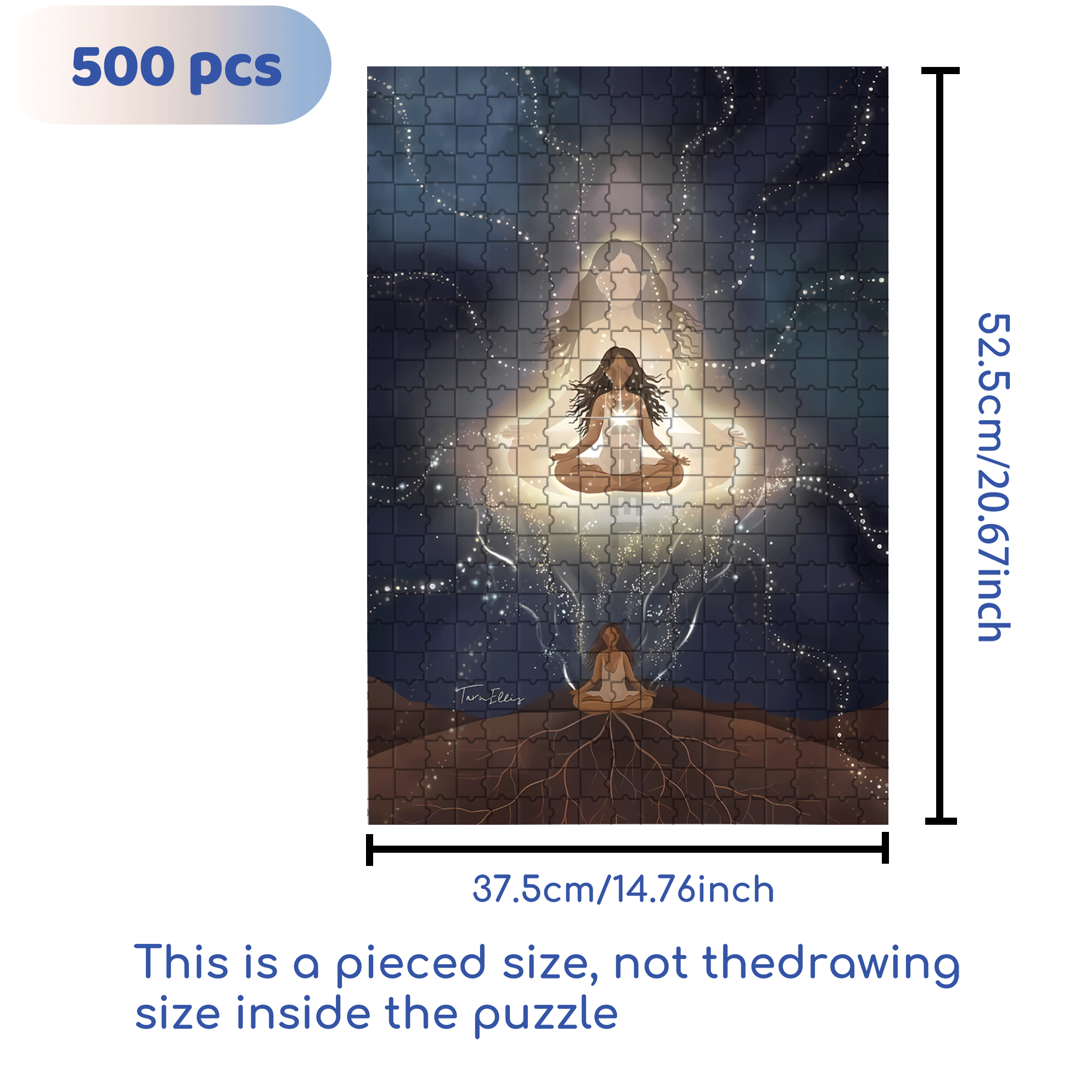 The Earth Breathes 3 500pcs/1000pcs Jigsaw Puzzle, Scratch-Resistant, Interactive Family Game & Brain-Boosting DIY Decor, Perfect for Halloween, Christmas & New Year Gifts, Family Puzzle Game