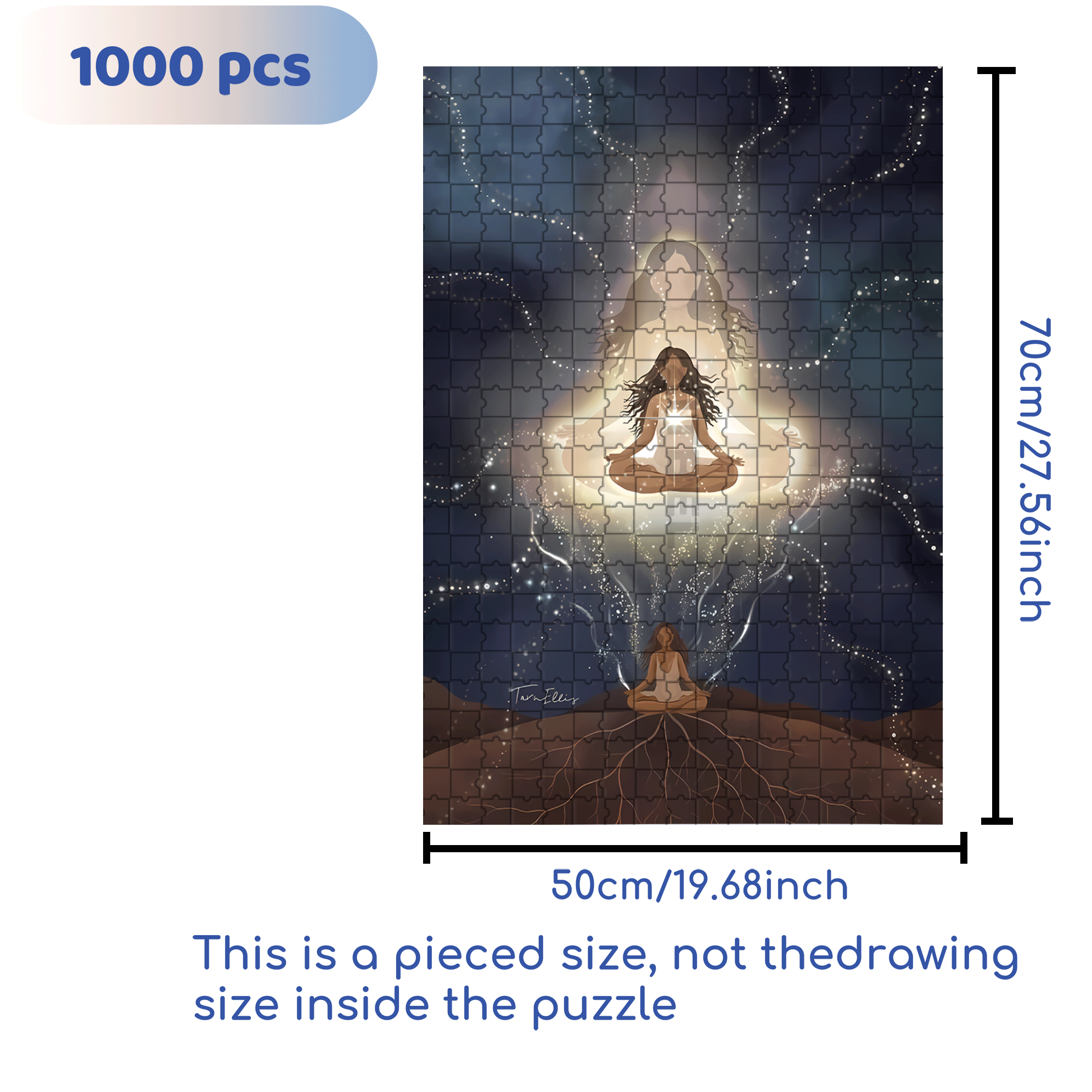 The Earth Breathes 3 500pcs/1000pcs Jigsaw Puzzle, Scratch-Resistant, Interactive Family Game & Brain-Boosting DIY Decor, Perfect for Halloween, Christmas & New Year Gifts, Family Puzzle Game