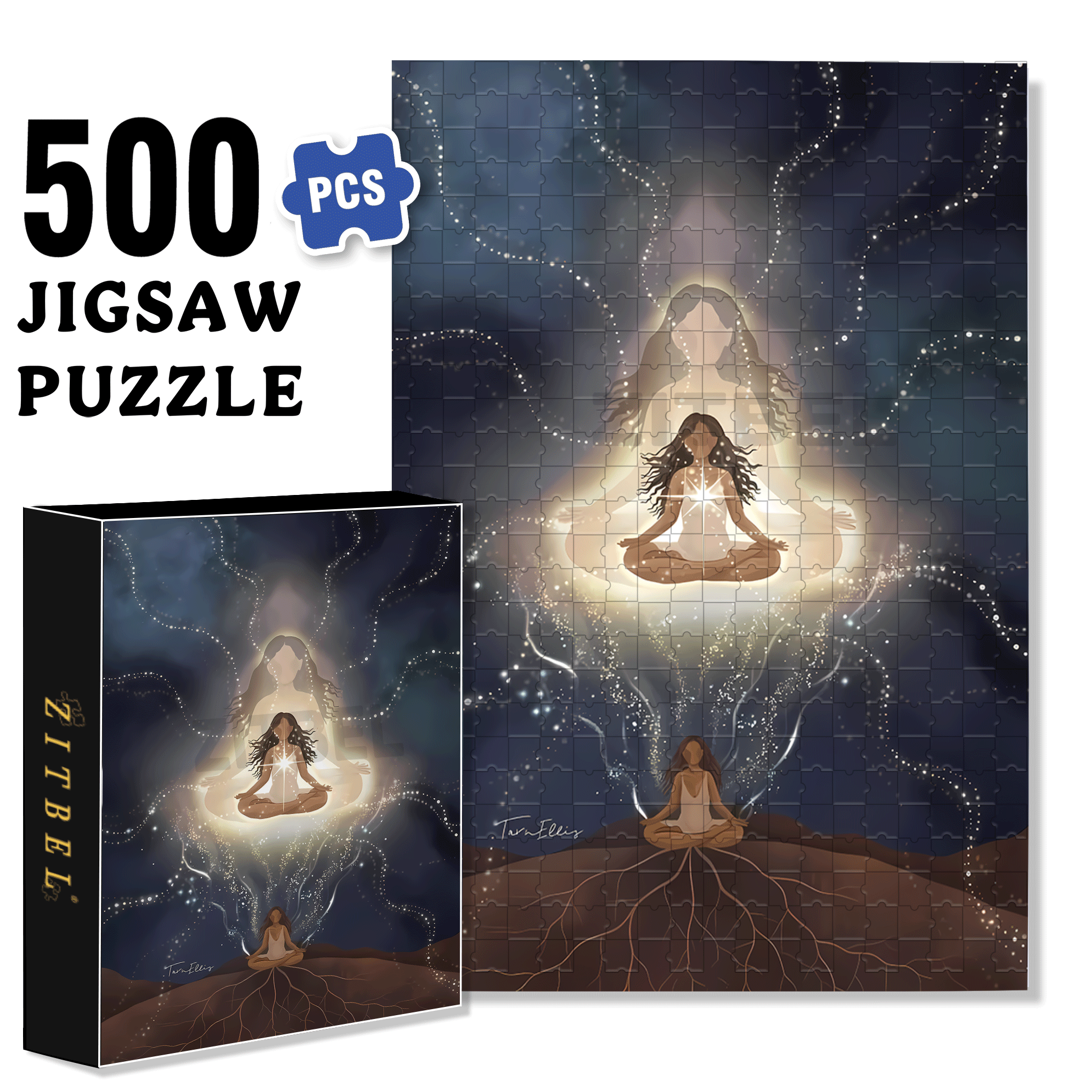 The Earth Breathes 3 500pcs/1000pcs Jigsaw Puzzle, Scratch-Resistant, Interactive Family Game & Brain-Boosting DIY Decor, Perfect for Halloween, Christmas & New Year Gifts, Family Puzzle Game