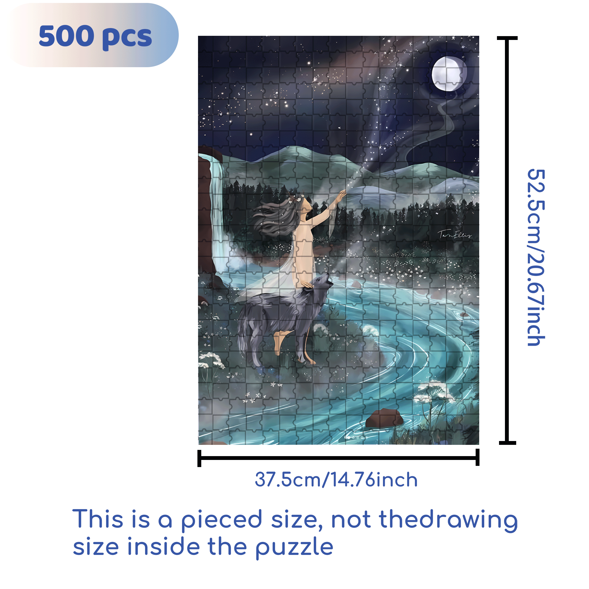 The Earth Breathes 4 500pcs/1000pcs Jigsaw Puzzle, Scratch-Resistant, Interactive Family Game & Brain-Boosting DIY Decor, Perfect for Halloween, Christmas & New Year Gifts, Family Puzzle Game