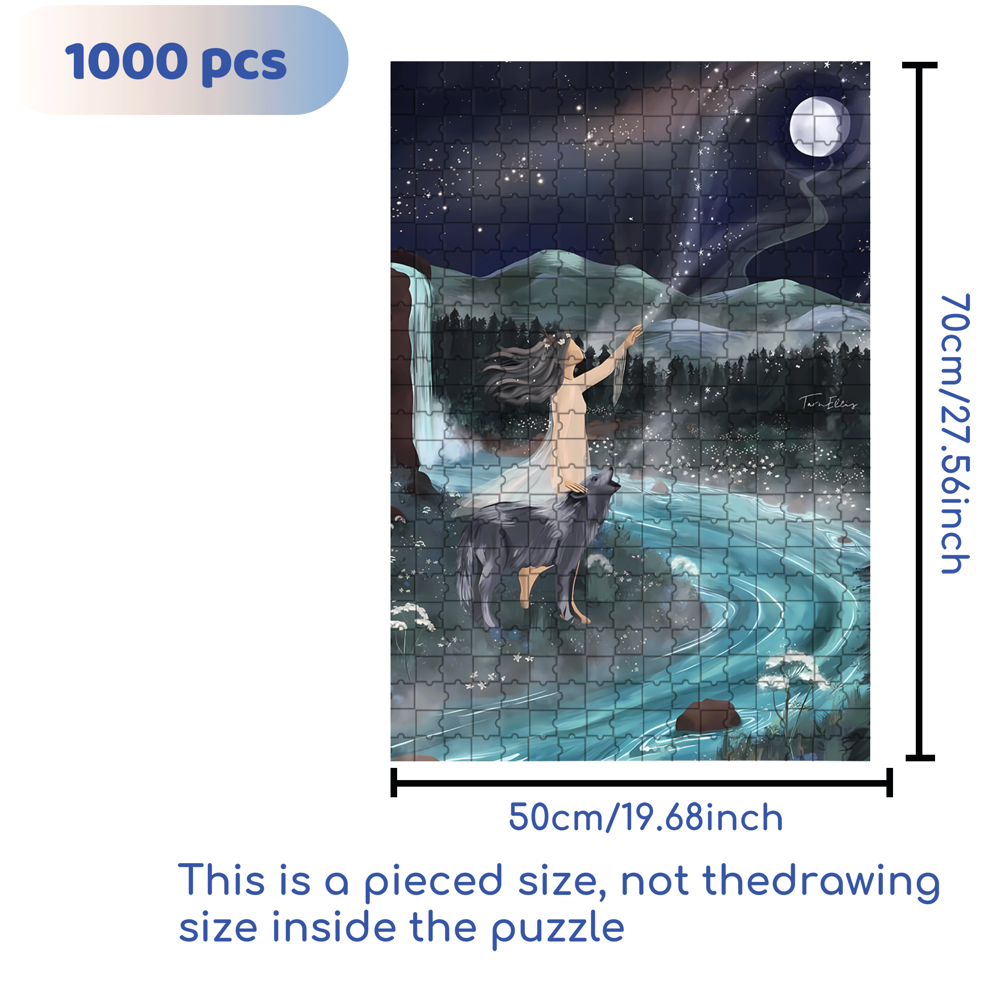 The Earth Breathes 4 500pcs/1000pcs Jigsaw Puzzle, Scratch-Resistant, Interactive Family Game & Brain-Boosting DIY Decor, Perfect for Halloween, Christmas & New Year Gifts, Family Puzzle Game