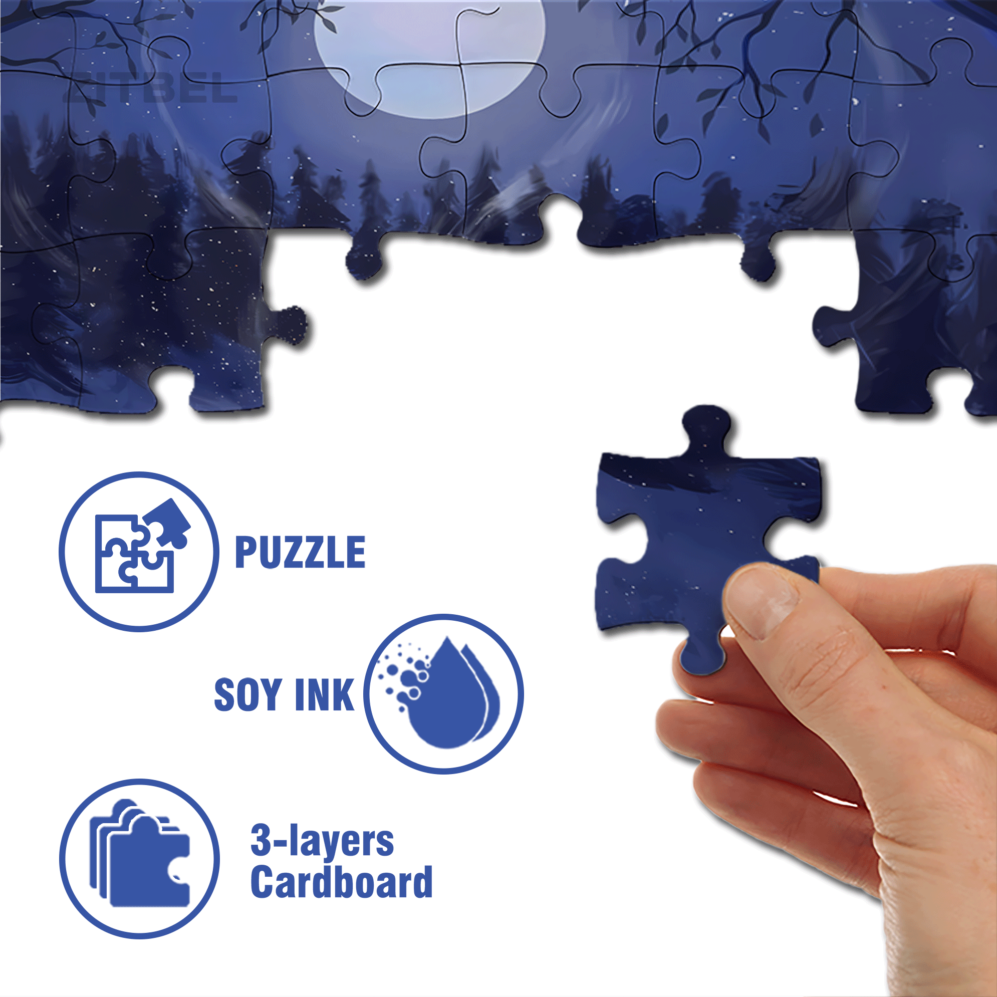 The Earth Breathes 5 500pcs/1000pcs Jigsaw Puzzle, Scratch-Resistant, Interactive Family Game & Brain-Boosting DIY Decor, Perfect for Halloween, Christmas & New Year Gifts, Family Puzzle Game