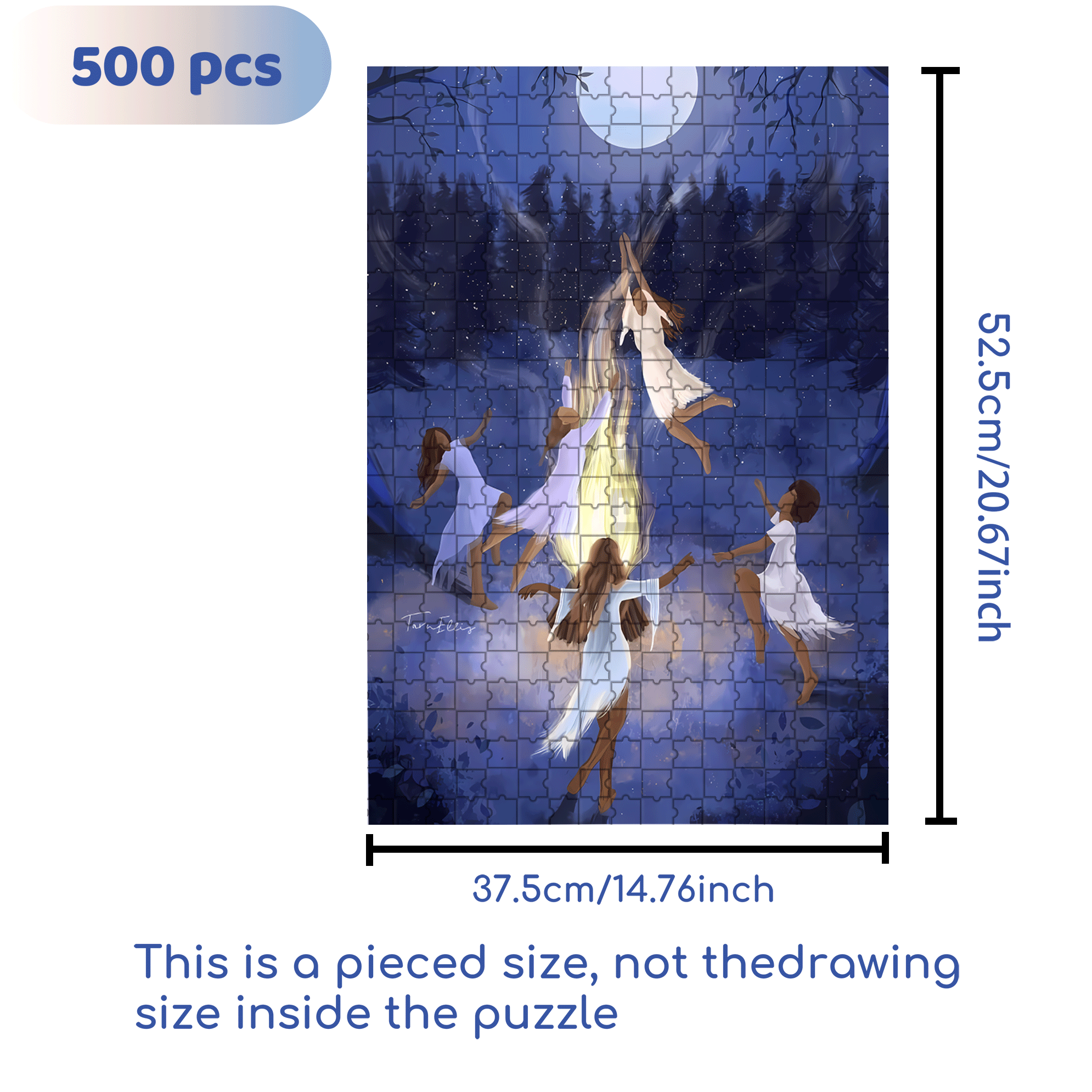 The Earth Breathes 5 500pcs/1000pcs Jigsaw Puzzle, Scratch-Resistant, Interactive Family Game & Brain-Boosting DIY Decor, Perfect for Halloween, Christmas & New Year Gifts, Family Puzzle Game