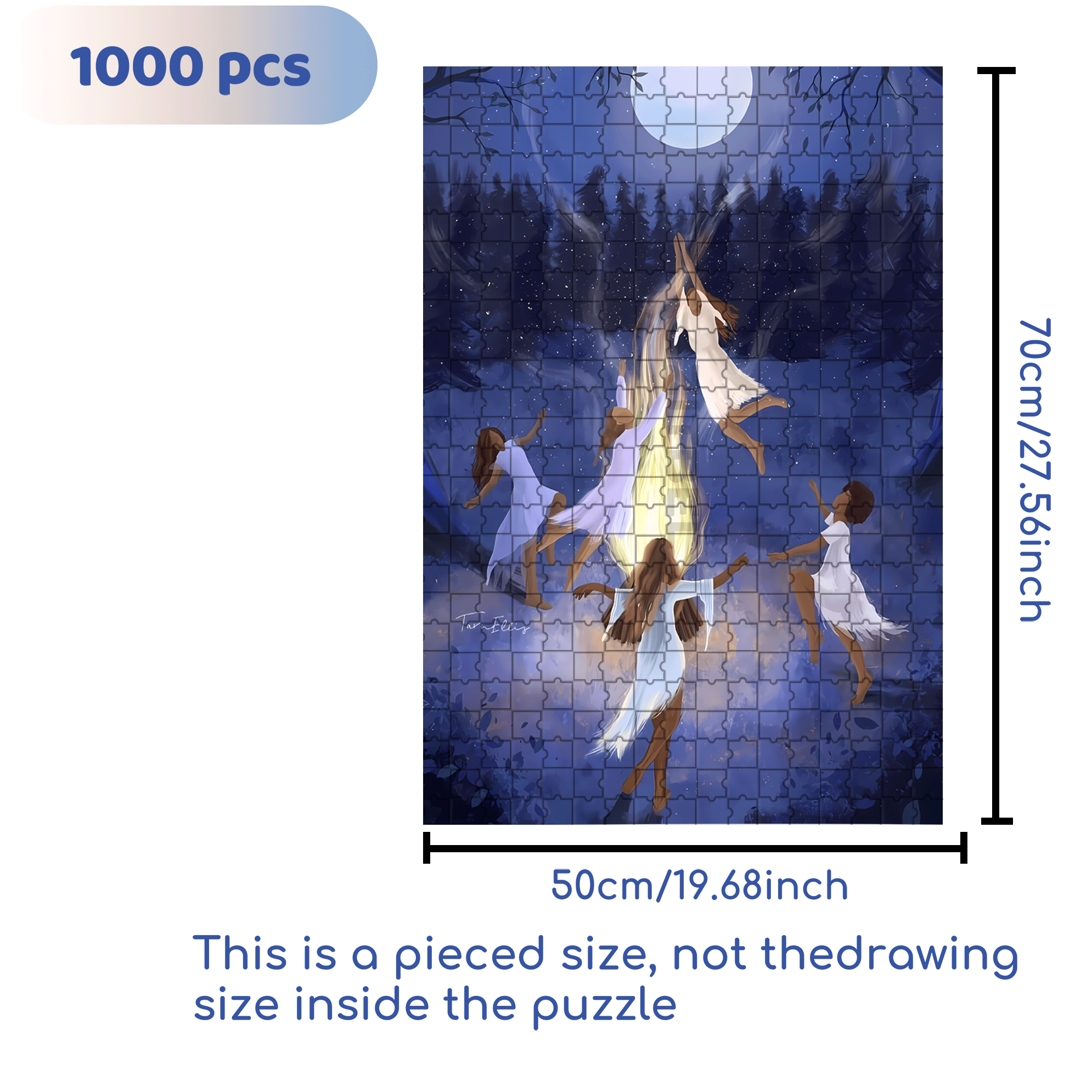 The Earth Breathes 5 500pcs/1000pcs Jigsaw Puzzle, Scratch-Resistant, Interactive Family Game & Brain-Boosting DIY Decor, Perfect for Halloween, Christmas & New Year Gifts, Family Puzzle Game